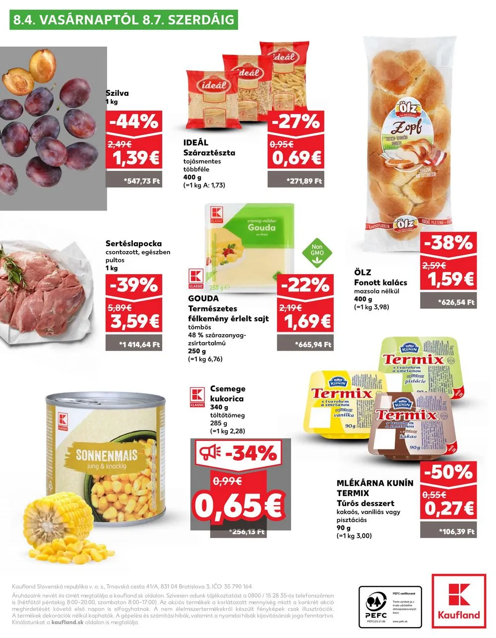 Kaufland akciós újság Losonc Rozsnyo Toketerebes Nagykurtos 08.01–08.07 – 37. oldal