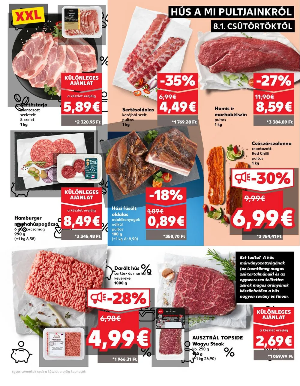 Kaufland akciós újság Losonc Rozsnyo Toketerebes Nagykurtos 08.01–08.07 – 9. oldal