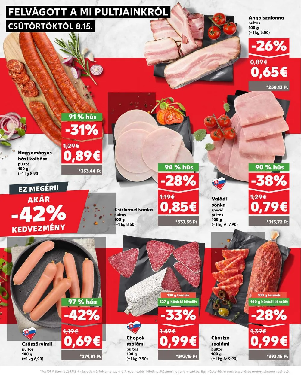 Kaufland akciós újság Losonc Rozsnyo Toketerebes Nagykurtos 08.15–08.21 – 12. oldal