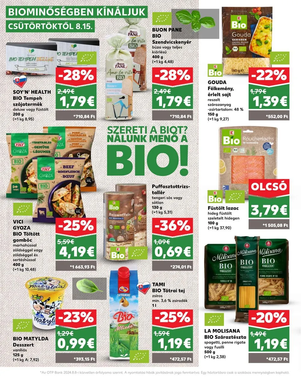 Kaufland akciós újság Losonc Rozsnyo Toketerebes Nagykurtos 08.15–08.21 – 22. oldal