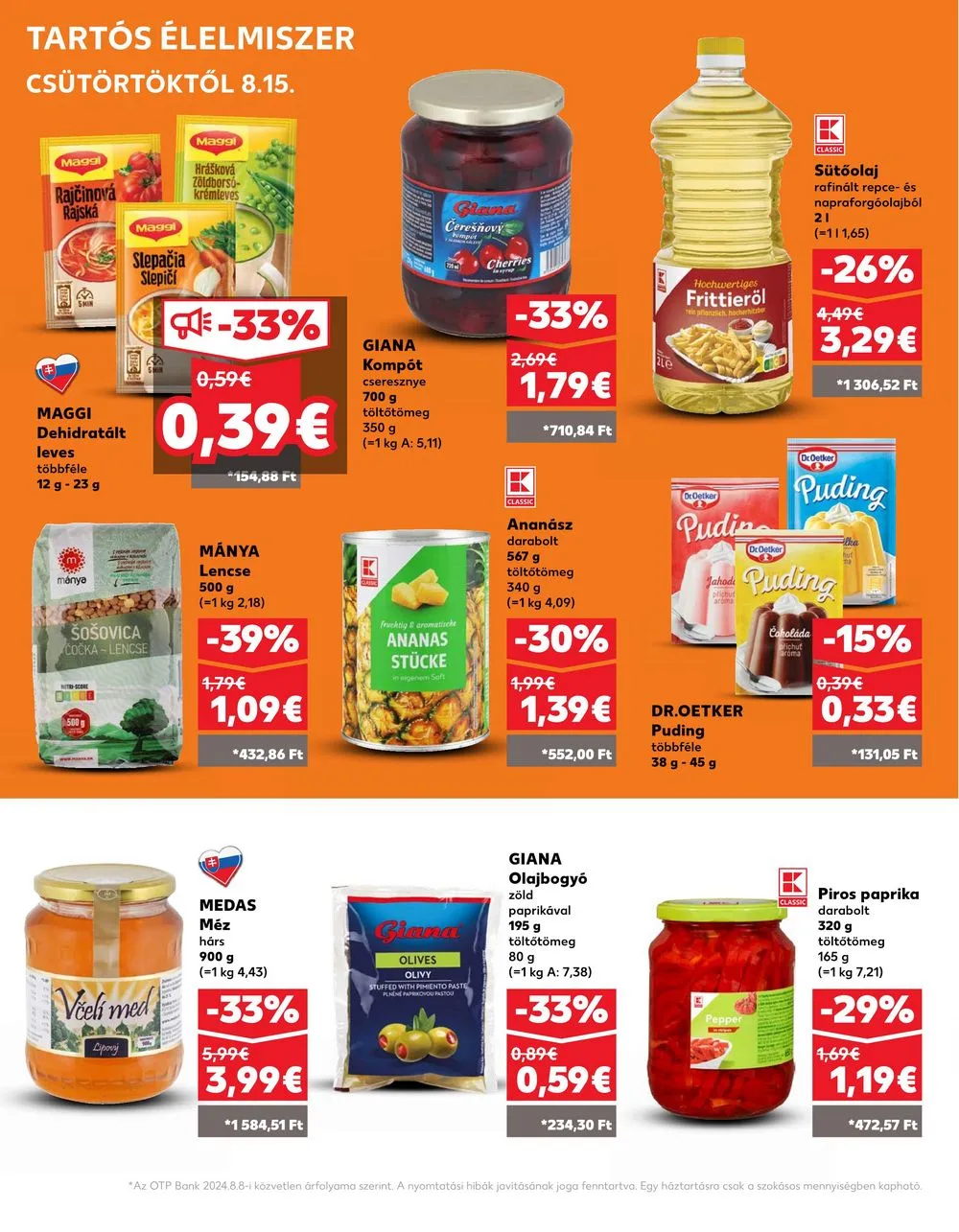 Kaufland akciós újság Losonc Rozsnyo Toketerebes Nagykurtos 08.15–08.21 – 24. oldal