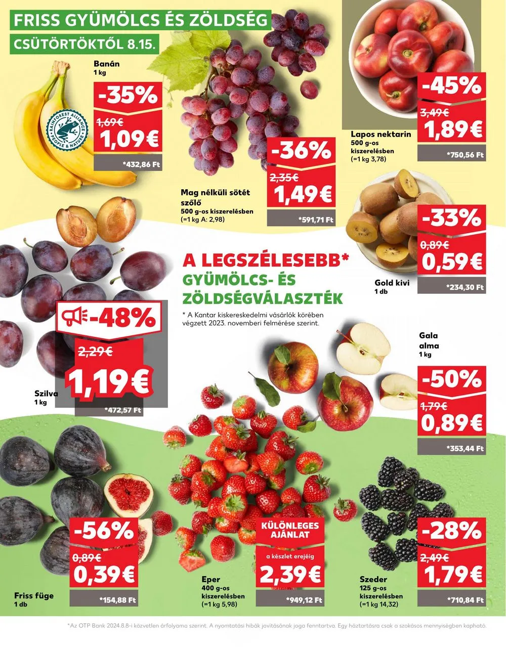 Kaufland akciós újság Losonc Rozsnyo Toketerebes Nagykurtos 08.15–08.21 – 4. oldal