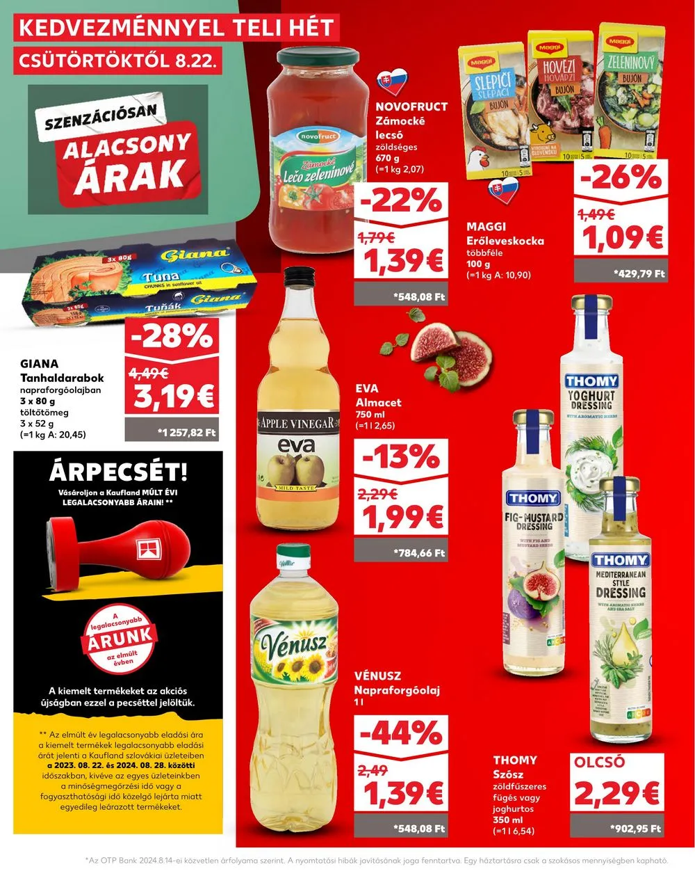 Kaufland akciós újság Losonc Rozsnyo Toketerebes Nagykurtos 08.22–08.28 – 16. oldal