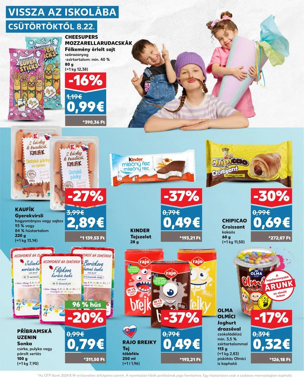Kaufland akciós újság Losonc Rozsnyo Toketerebes Nagykurtos 08.22–08.28 – 22. oldal