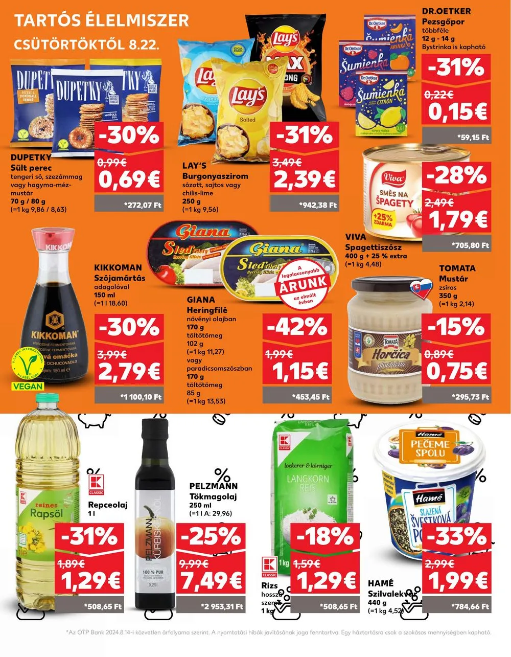 Kaufland akciós újság Losonc Rozsnyo Toketerebes Nagykurtos 08.22–08.28 – 24. oldal