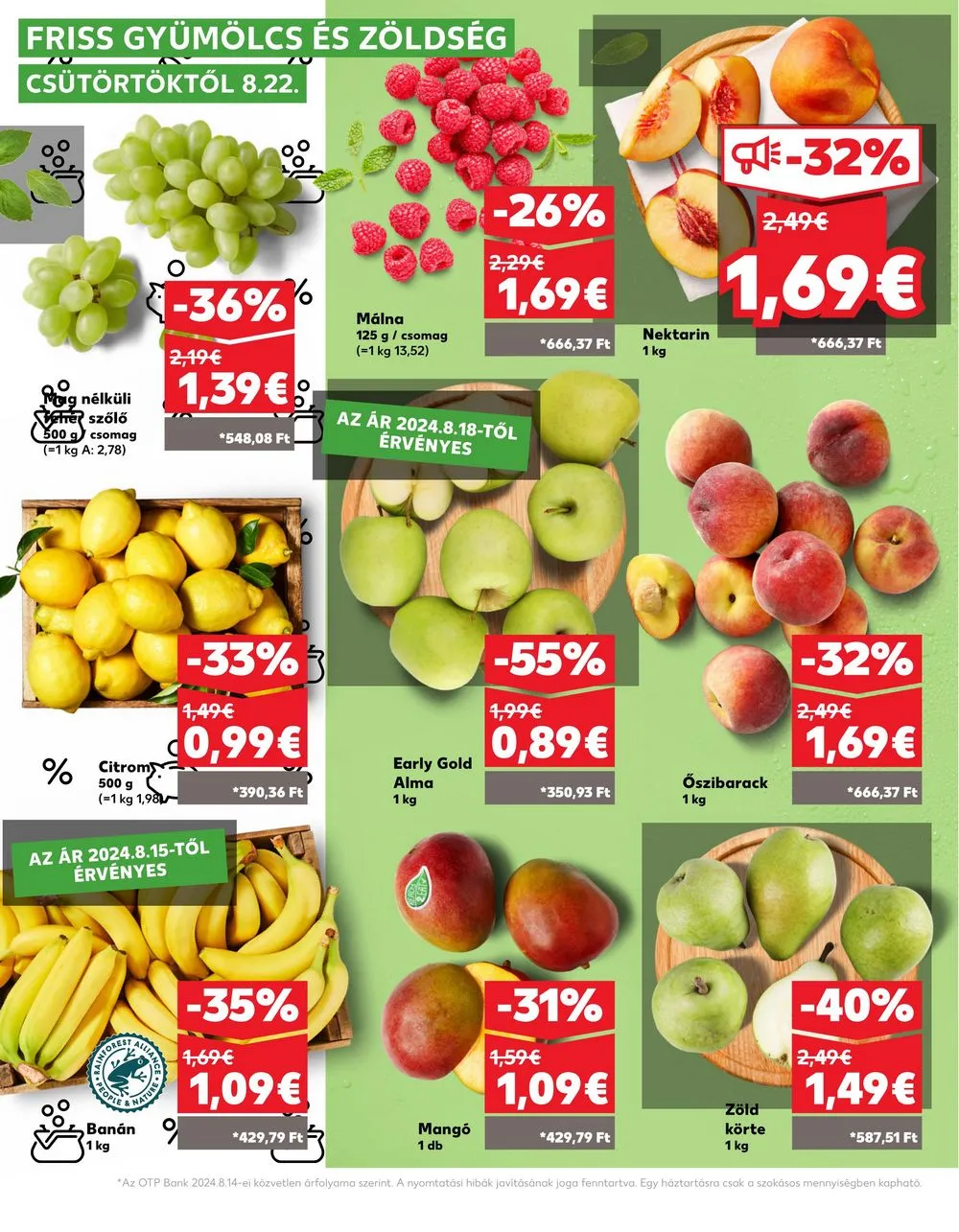 Kaufland akciós újság Losonc Rozsnyo Toketerebes Nagykurtos 08.22–08.28 – 4. oldal