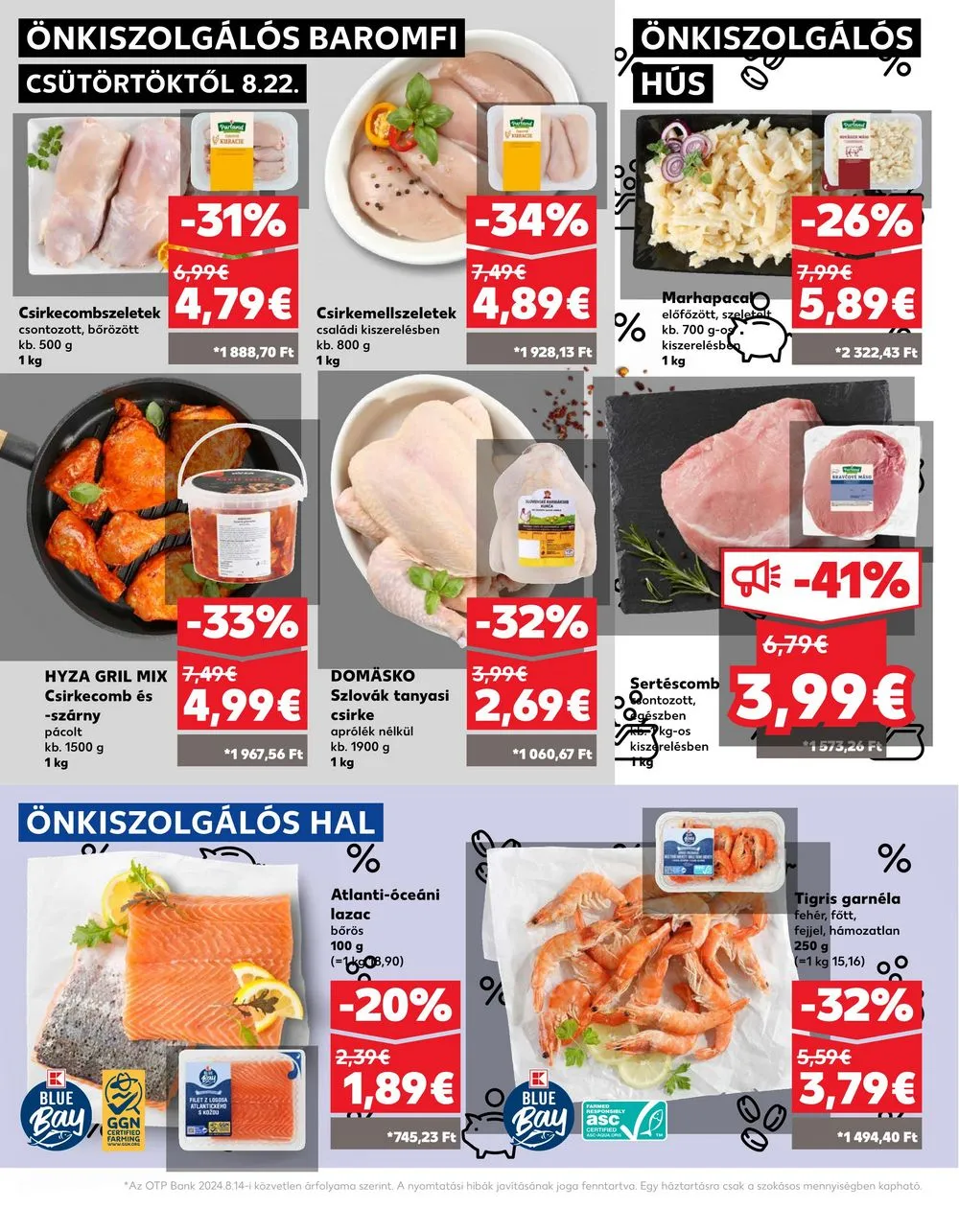 Kaufland akciós újság Losonc Rozsnyo Toketerebes Nagykurtos 08.22–08.28 – 8. oldal