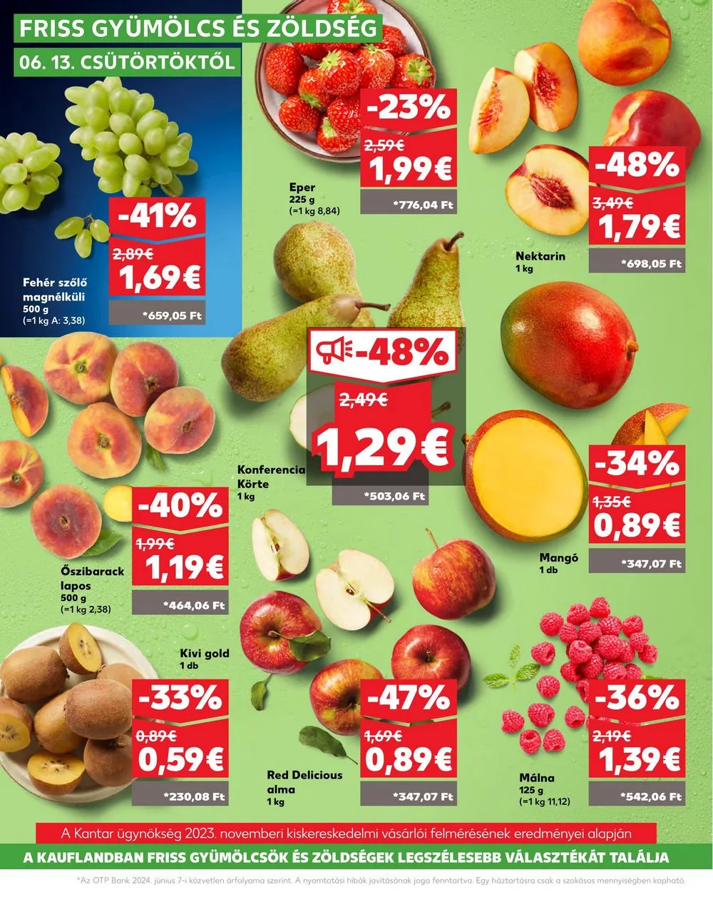 Kaufland akciós újság Losonc Rozsnyo Toketerebes Nagykurtos 06.13–06.19 – 4. oldal