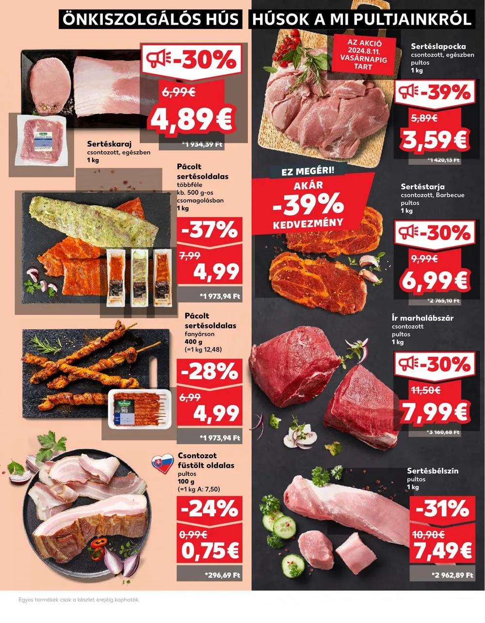 Kaufland akciós újság Losonc Rozsnyo Toketerebes Nagykurtos 08.08–08.14 – 10. oldal