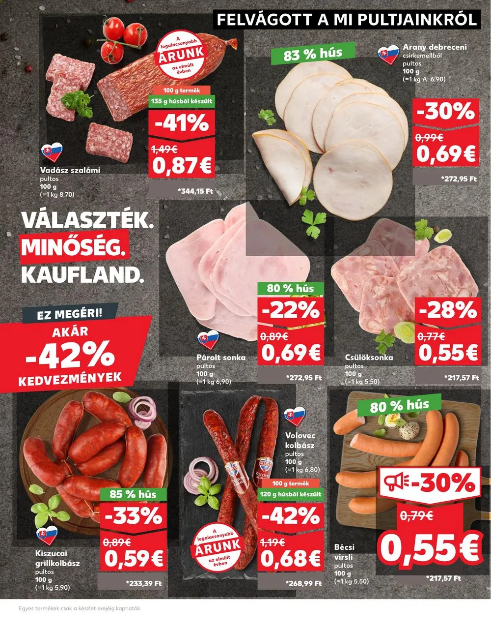 Kaufland akciós újság Losonc Rozsnyo Toketerebes Nagykurtos 08.08–08.14 – 12. oldal
