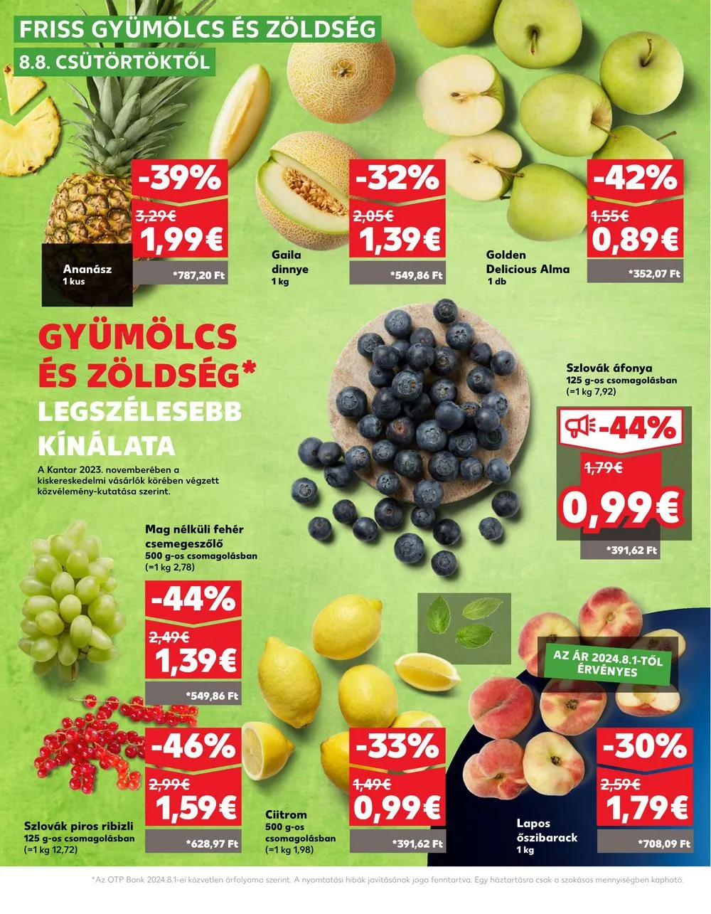 Kaufland akciós újság Losonc Rozsnyo Toketerebes Nagykurtos 08.08–08.14 – 3. oldal