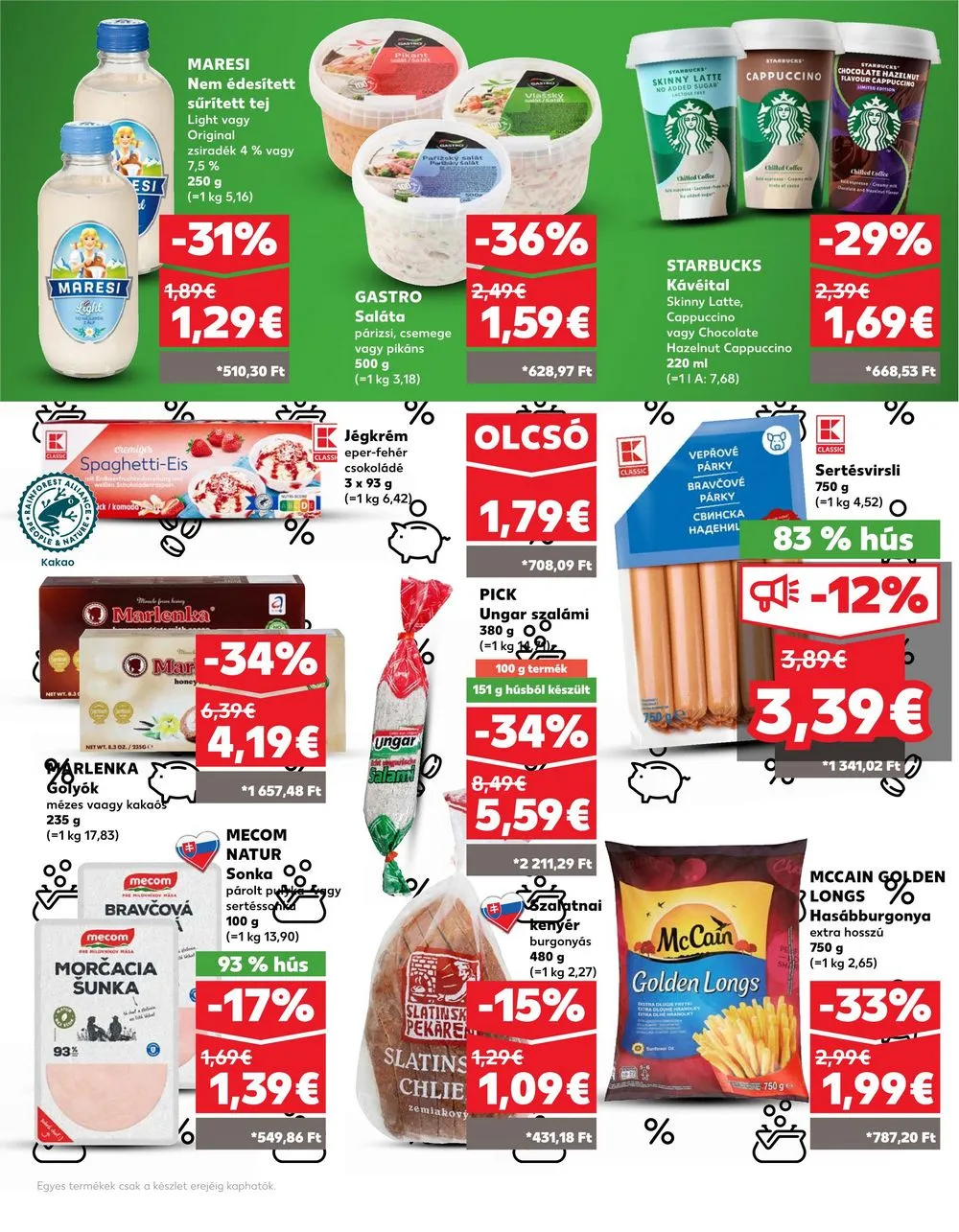 Kaufland akciós újság Losonc Rozsnyo Toketerebes Nagykurtos 08.08–08.14 – 32. oldal