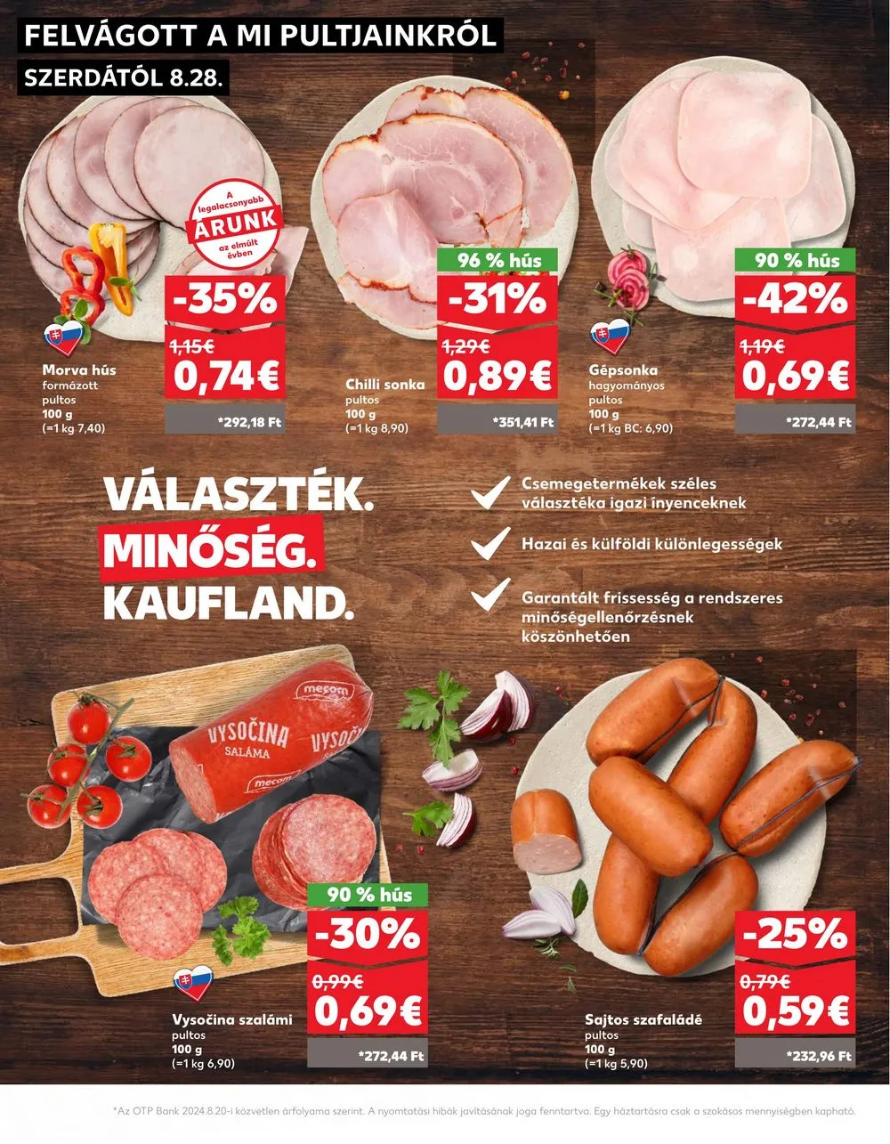 Kaufland akciós újság Losonc Rozsnyo Toketerebes Nagykurtos 08.28–09.04 – 10. oldal