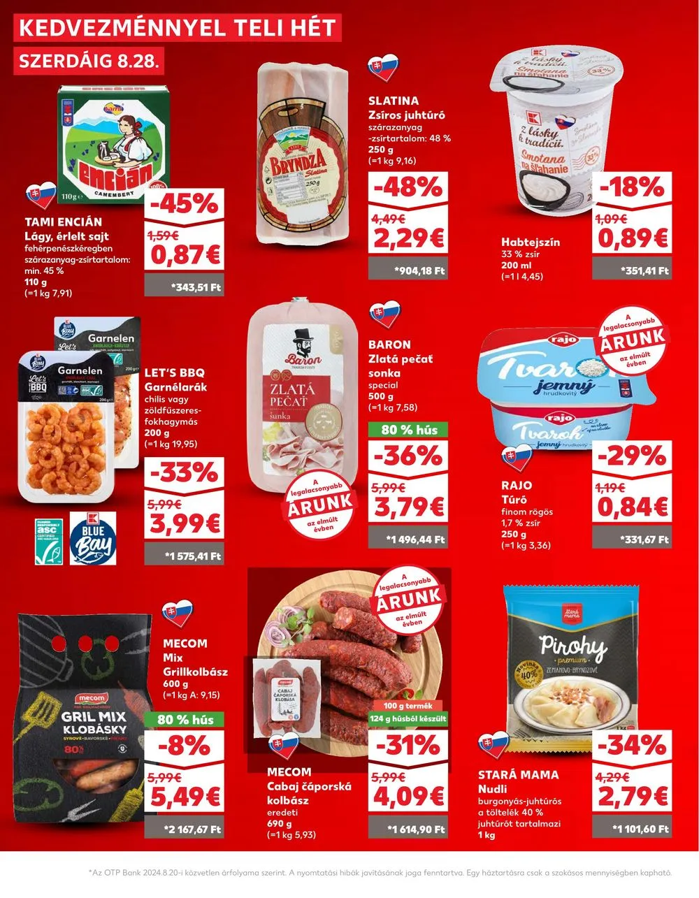 Kaufland akciós újság Losonc Rozsnyo Toketerebes Nagykurtos 08.28–09.04 – 12. oldal