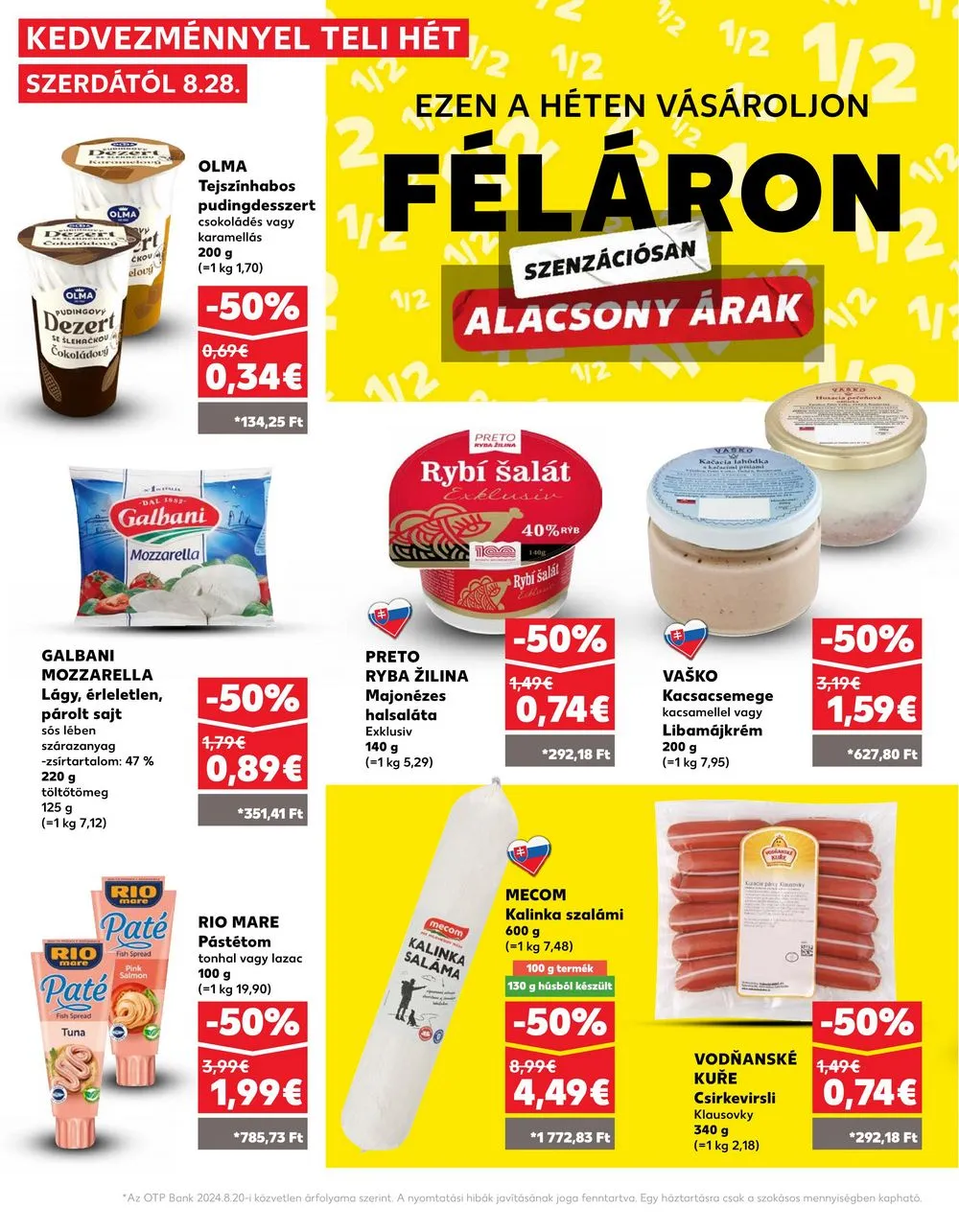 Kaufland akciós újság Losonc Rozsnyo Toketerebes Nagykurtos 08.28–09.04 – 16. oldal