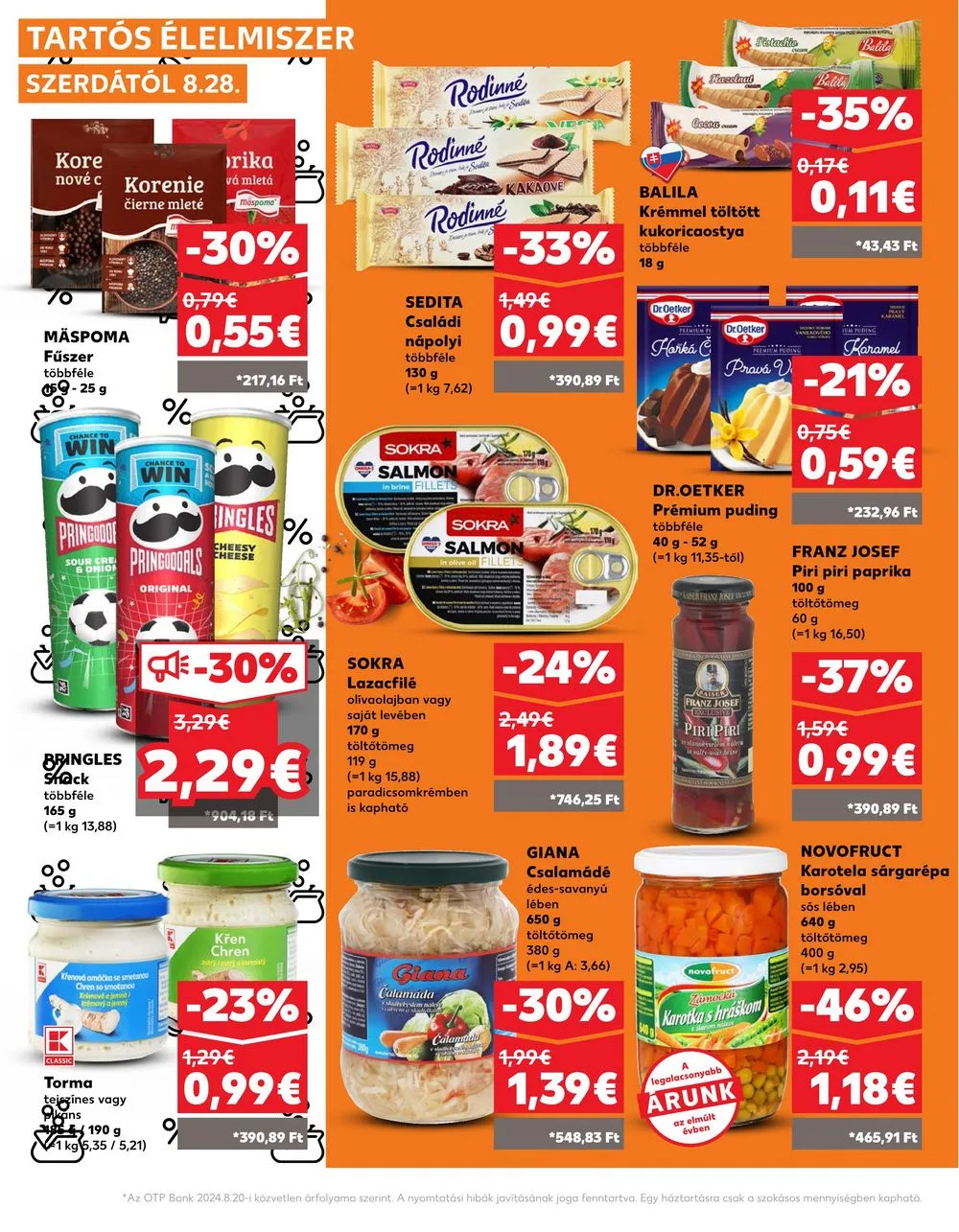 Kaufland akciós újság Losonc Rozsnyo Toketerebes Nagykurtos 08.28–09.04 – 24. oldal