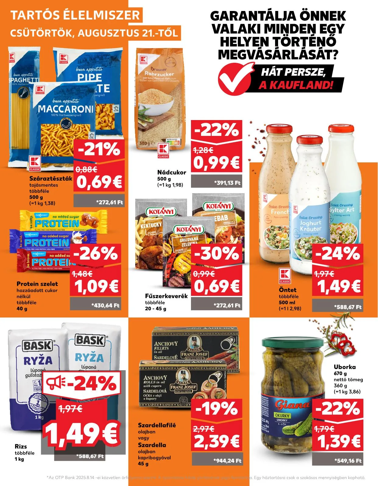 Kaufland akciós újság Pozsony komarom 08.21–08.28 – 21. oldal