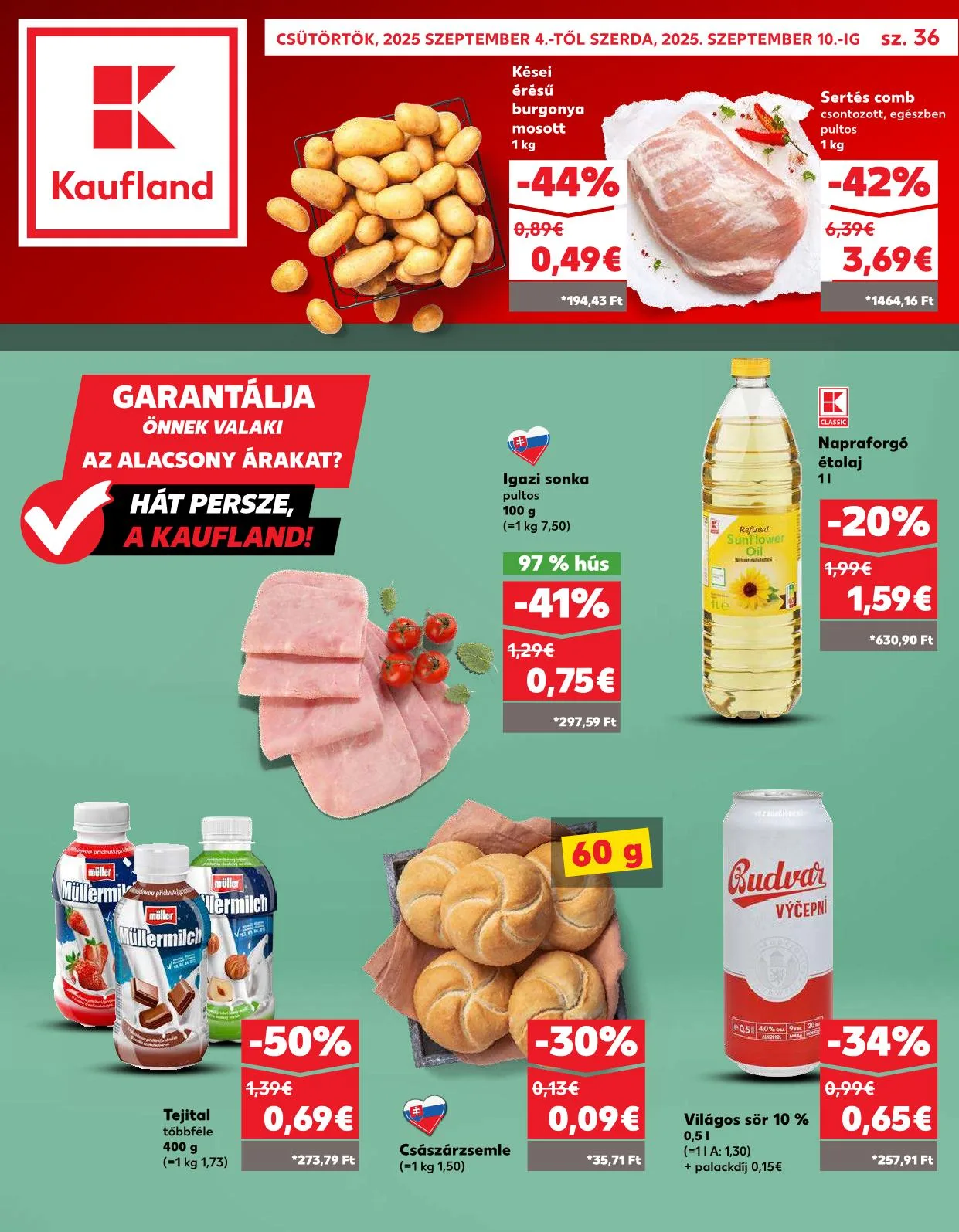 Kaufland akciós újság Pozsony komarom 09.04–09.10