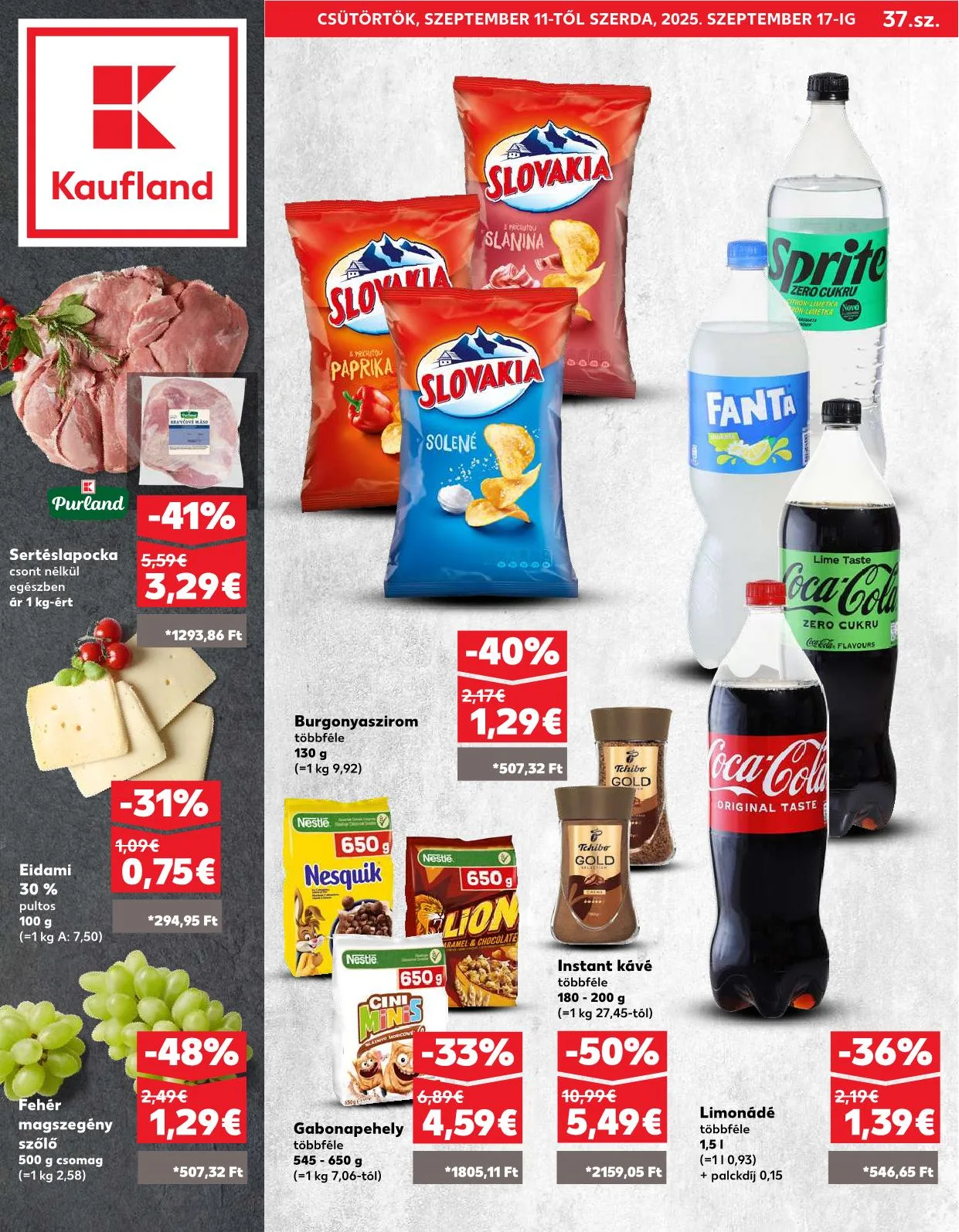 Kaufland akciós újság Pozsony komarom 09.11–09.17