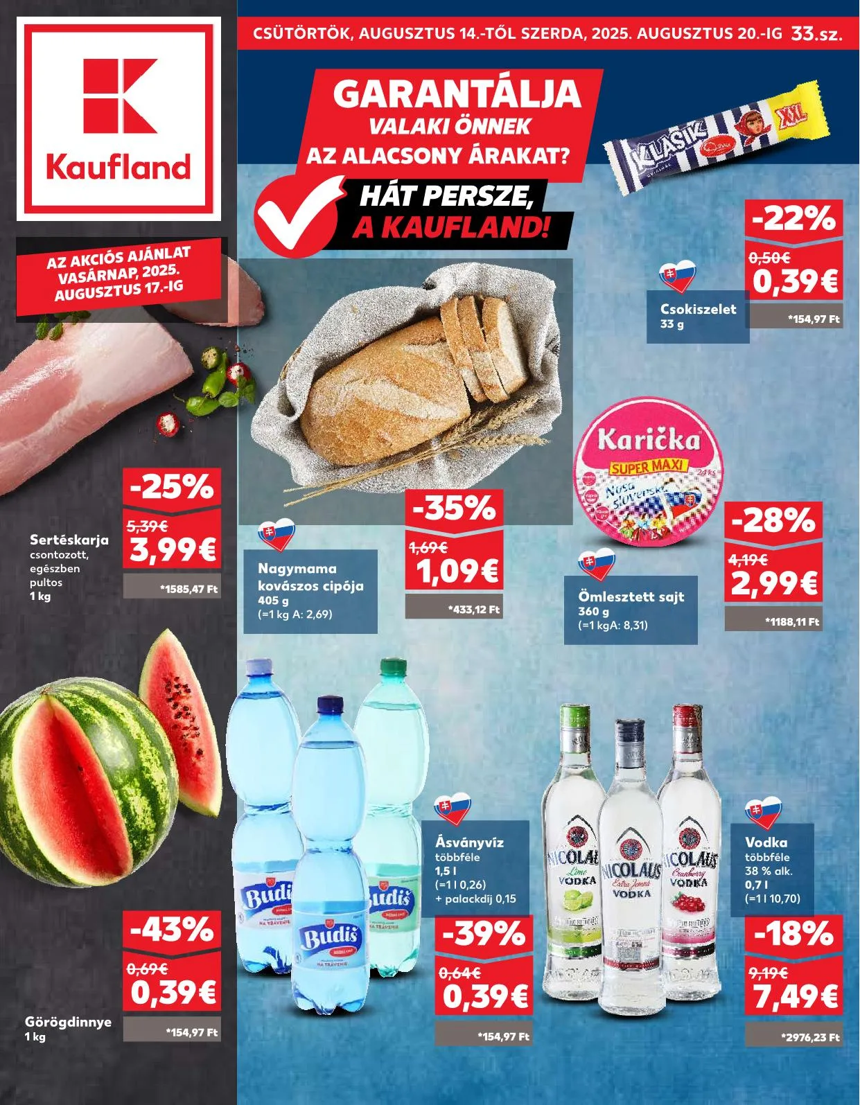 Kaufland akciós újság Somorja 08.14–08.20