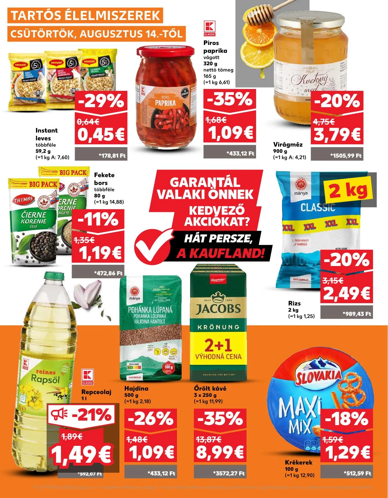 Kaufland akciós újság Somorja 08.14–08.20 – 19. oldal