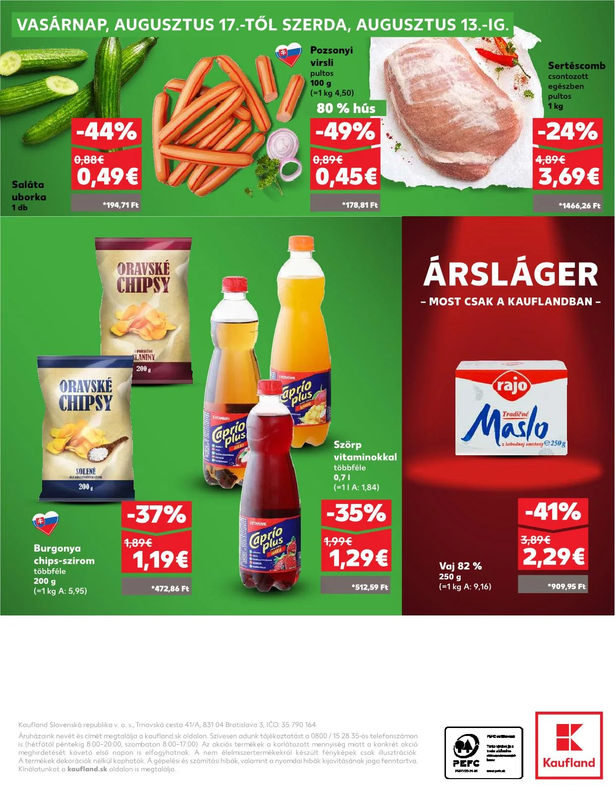 Kaufland akciós újság Somorja 08.14–08.20 – 35. oldal