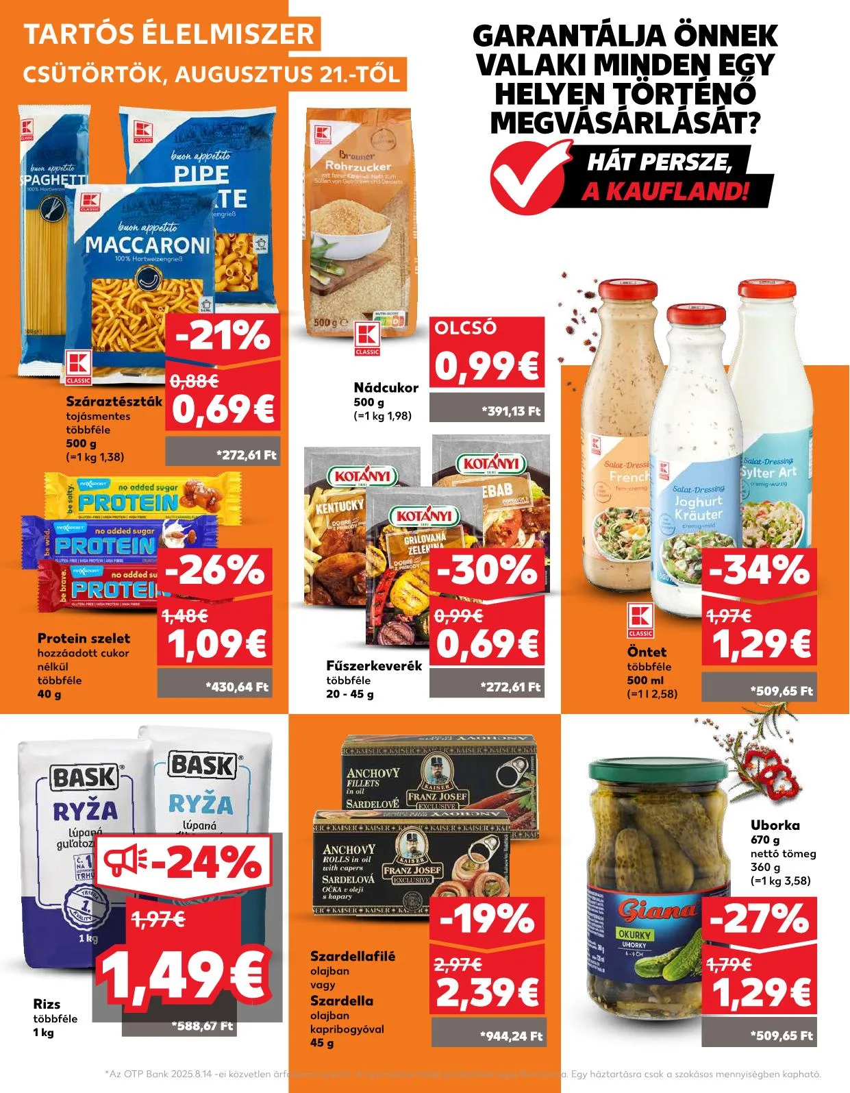 Kaufland akciós újság Somorja 08.21–08.28 – 21. oldal