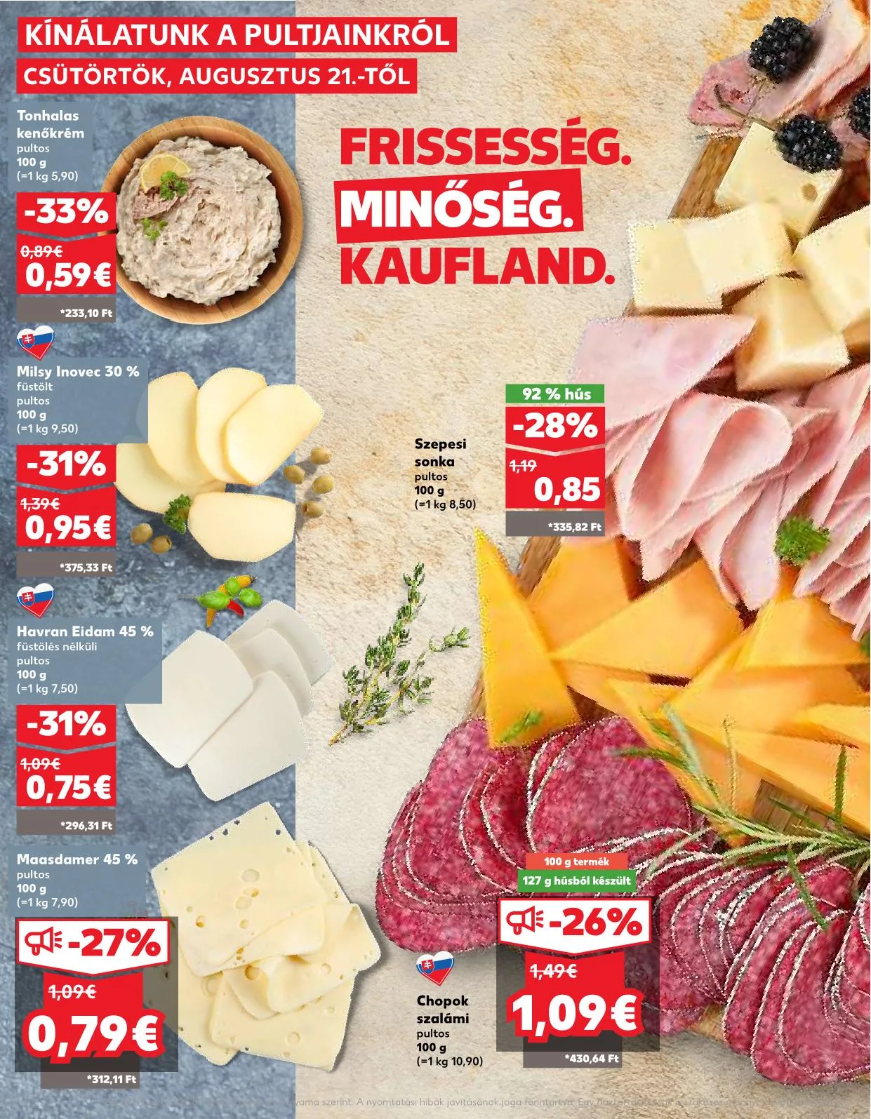 Kaufland akciós újság Somorja 08.21–08.28 – 4. oldal