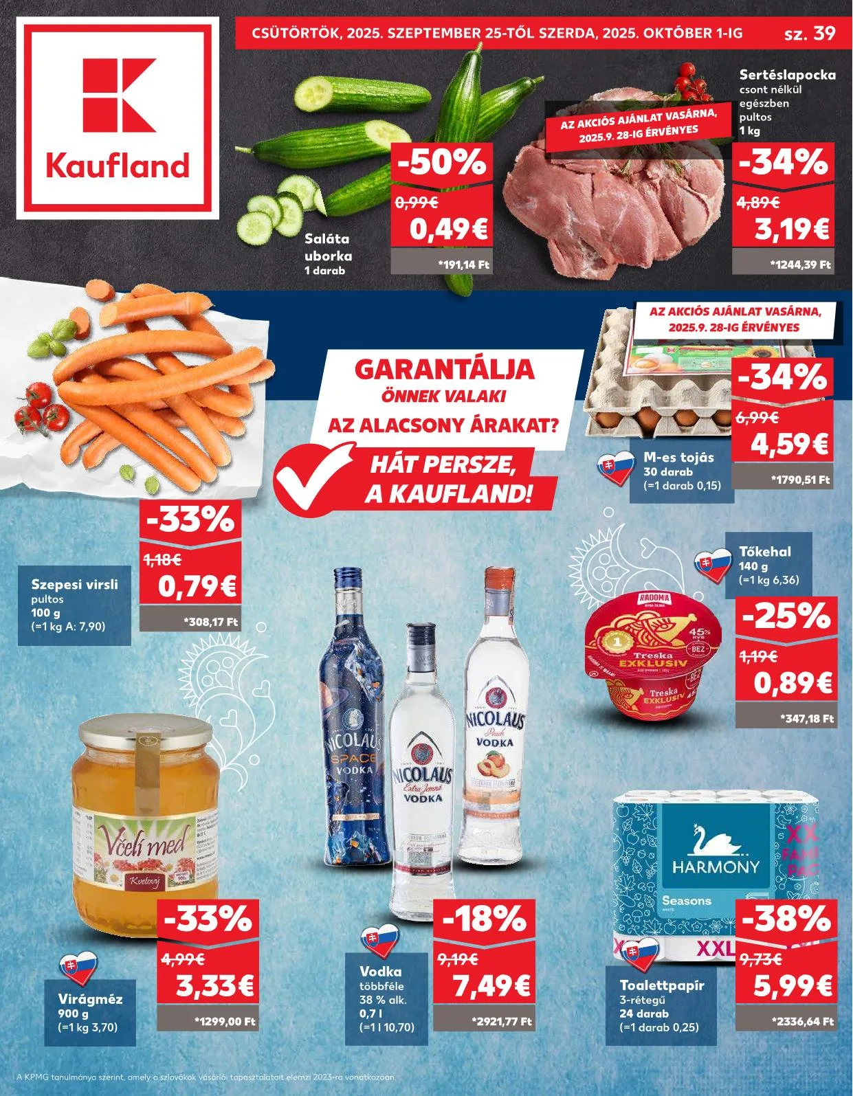 Kaufland akciós újság Somorja 09.25–10.01