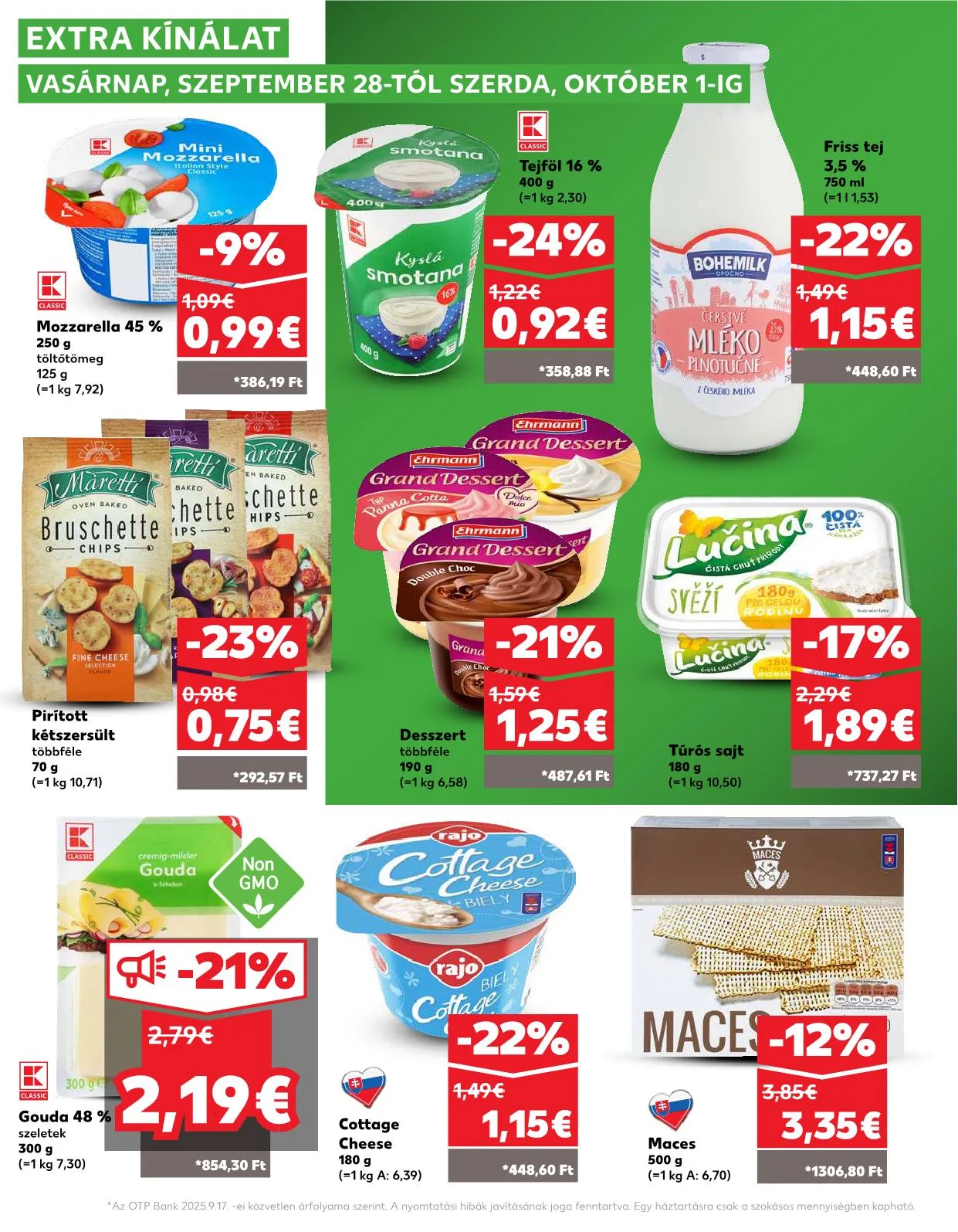 Kaufland akciós újság Somorja 09.25–10.01 – 30. oldal