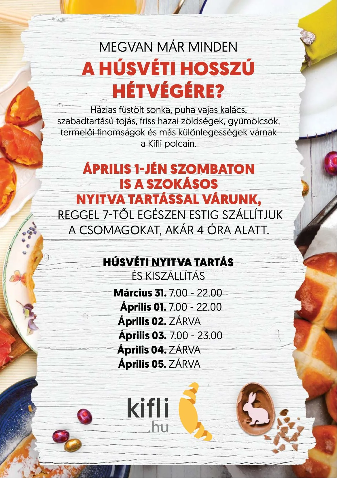 Kifli akciós újság Husveti katalógus 03.16–04.05 – 24. oldal