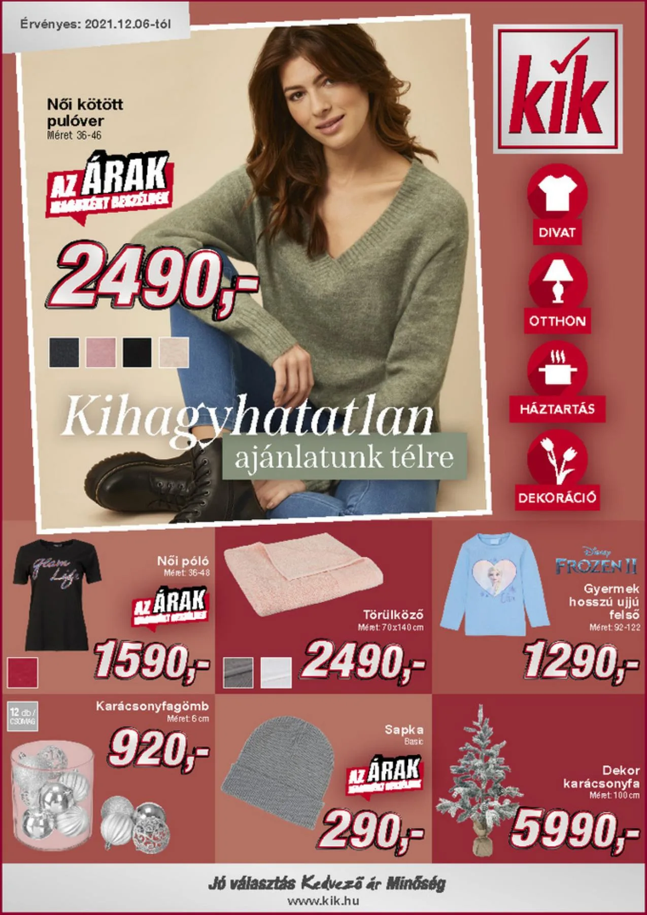 KiK akciós újság 12.06–12.06