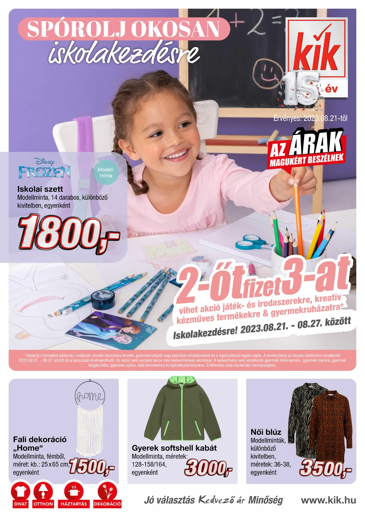 KiK akciós újság 08.21–08.27