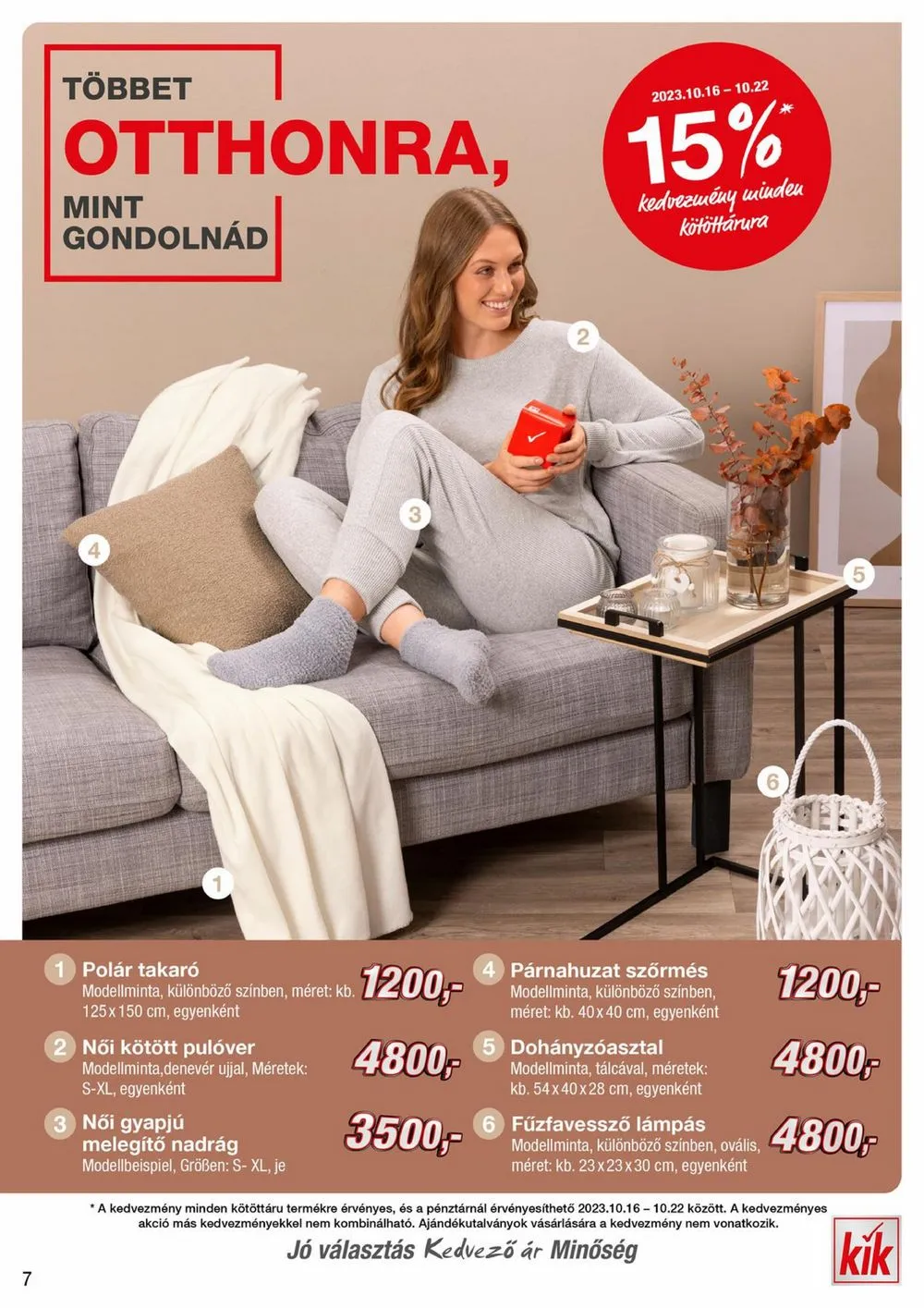 KiK akciós újság 10.16–10.30 – 7. oldal