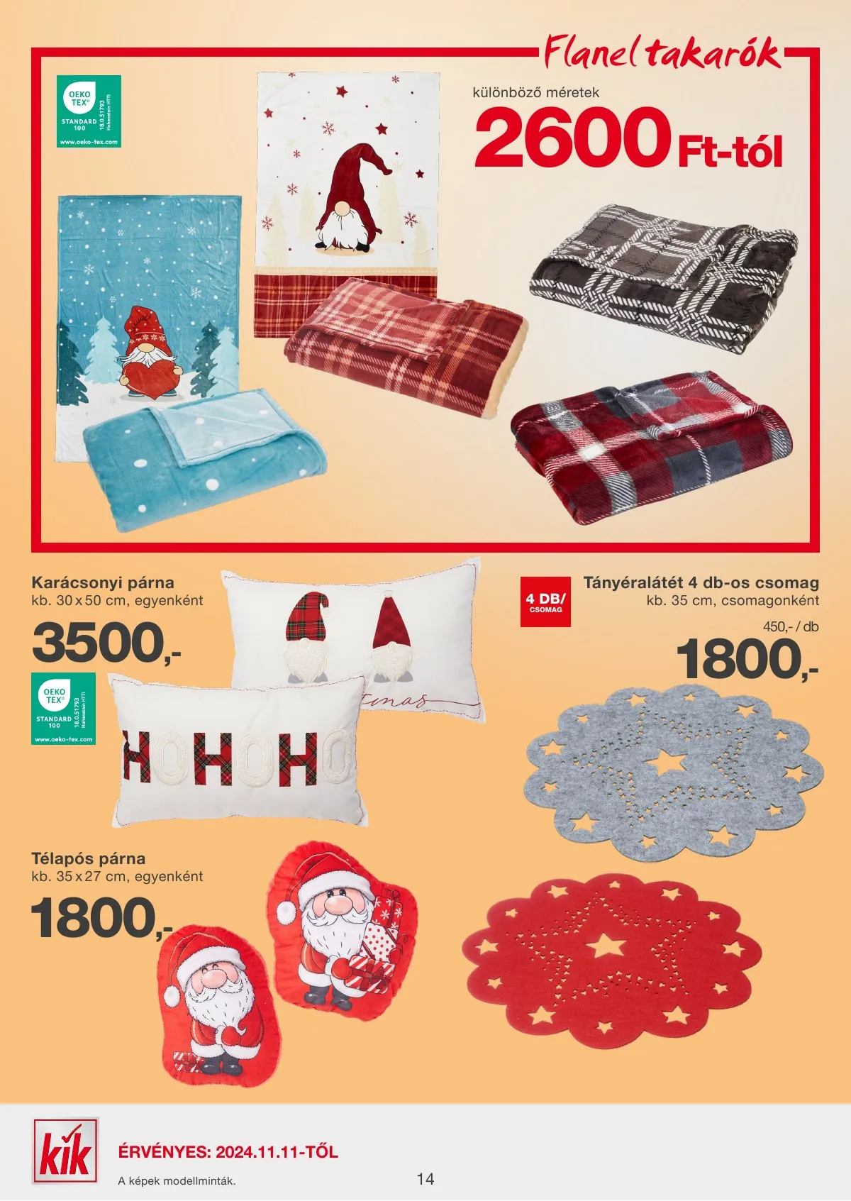 KiK akciós újság Textil 11.11–11.17 – 14. oldal