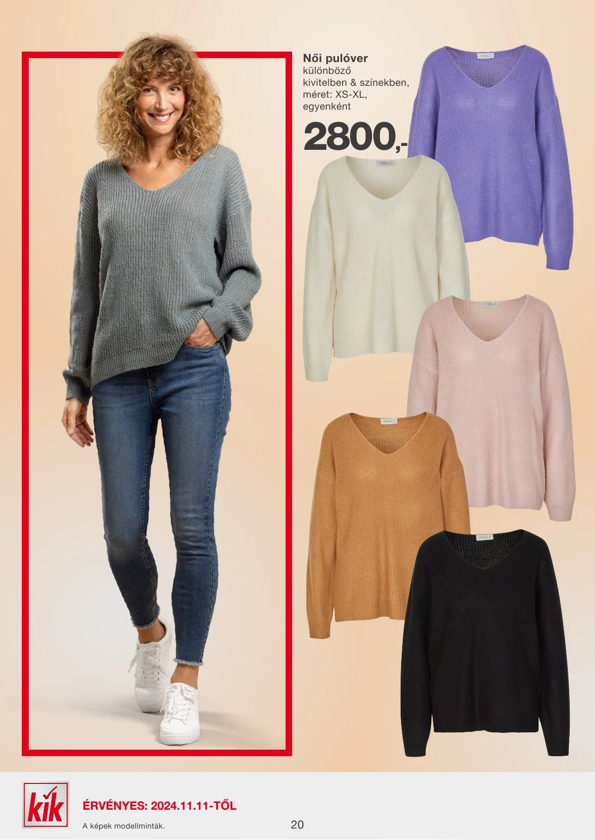 KiK akciós újság Textil 11.11–11.17 – 20. oldal