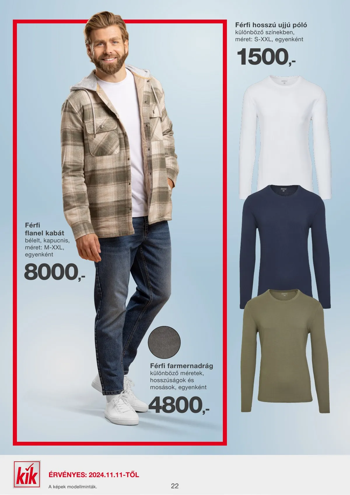 KiK akciós újság Textil 11.11–11.17 – 22. oldal