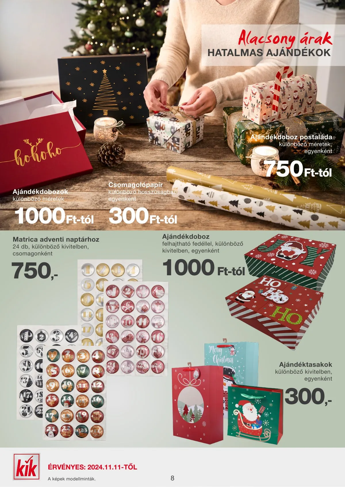 KiK akciós újság Textil 11.11–11.17 – 8. oldal