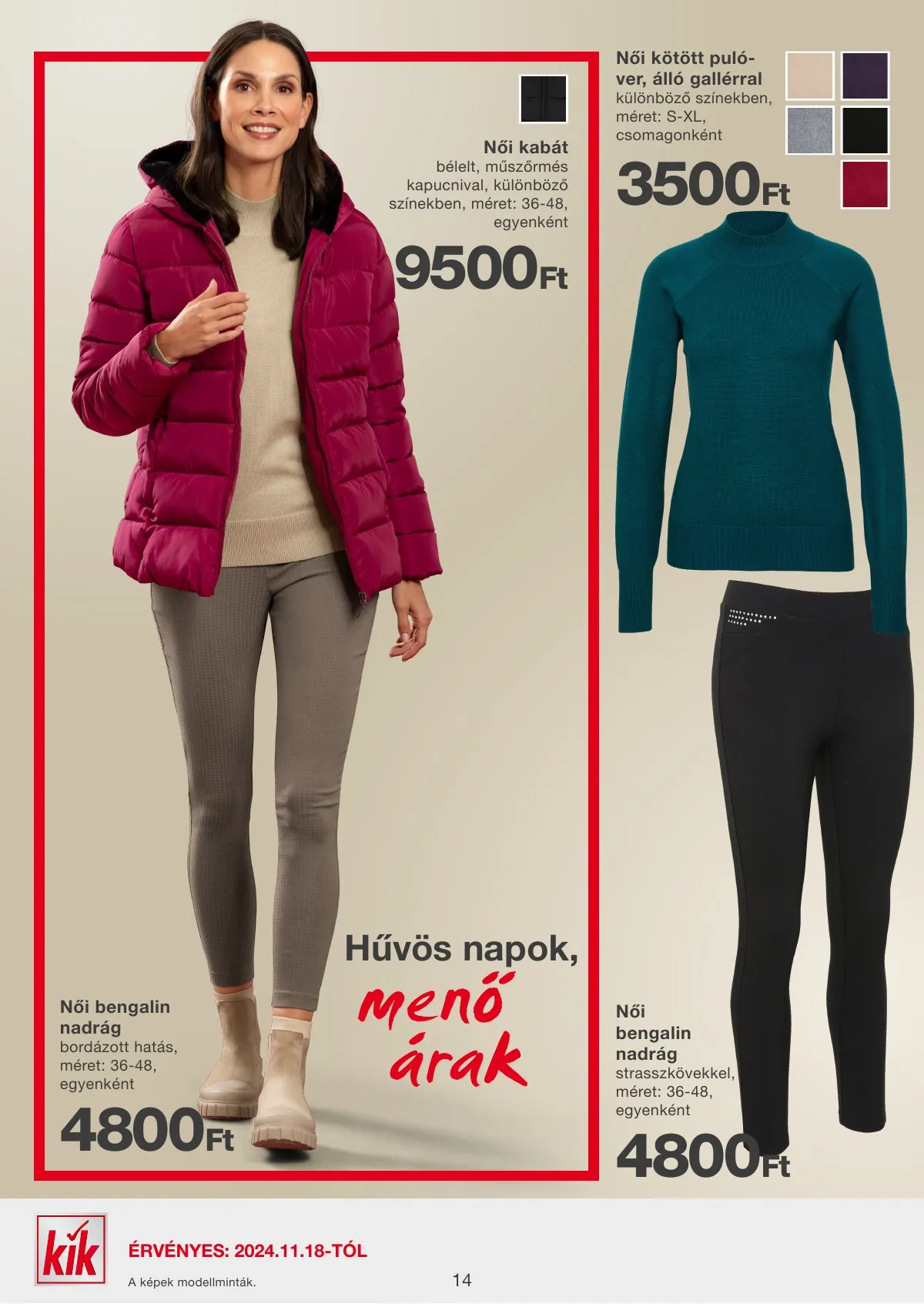 KiK akciós újság Textil 11.18–11.18 – 14. oldal