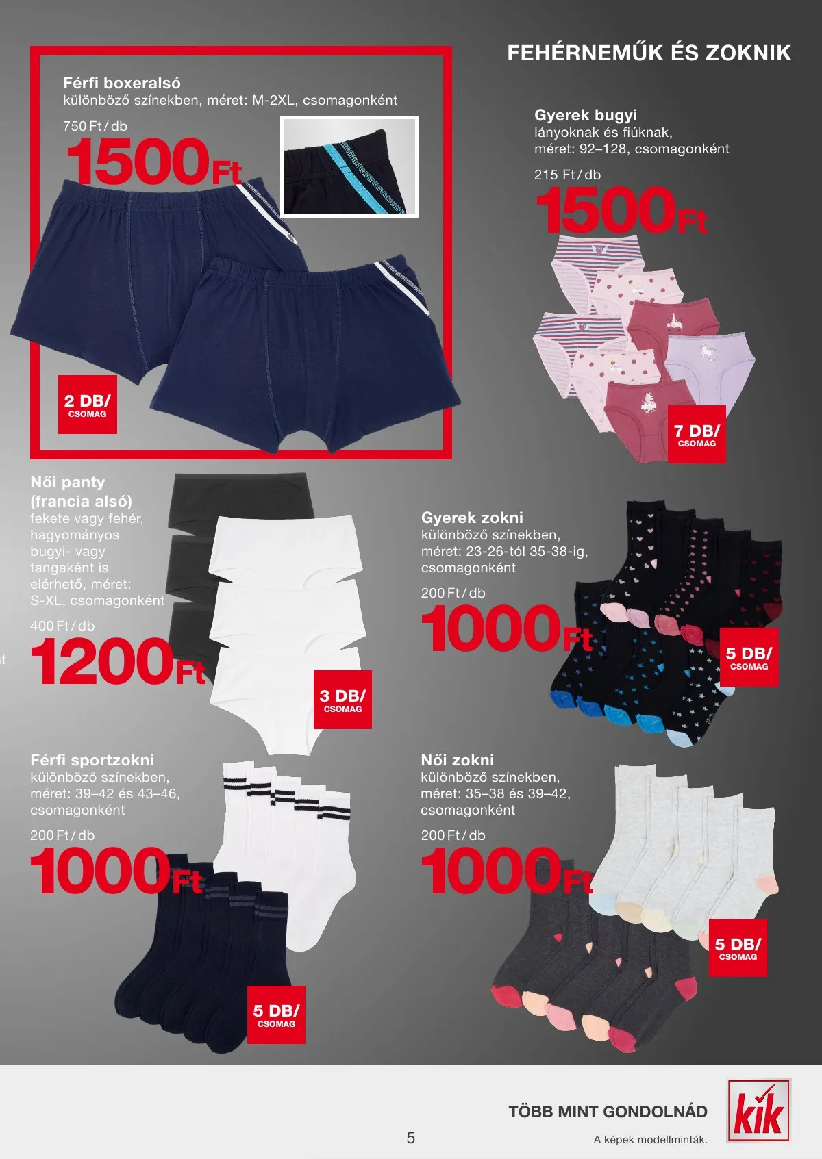 KiK akciós újság Textil 11.18–11.18 – 5. oldal
