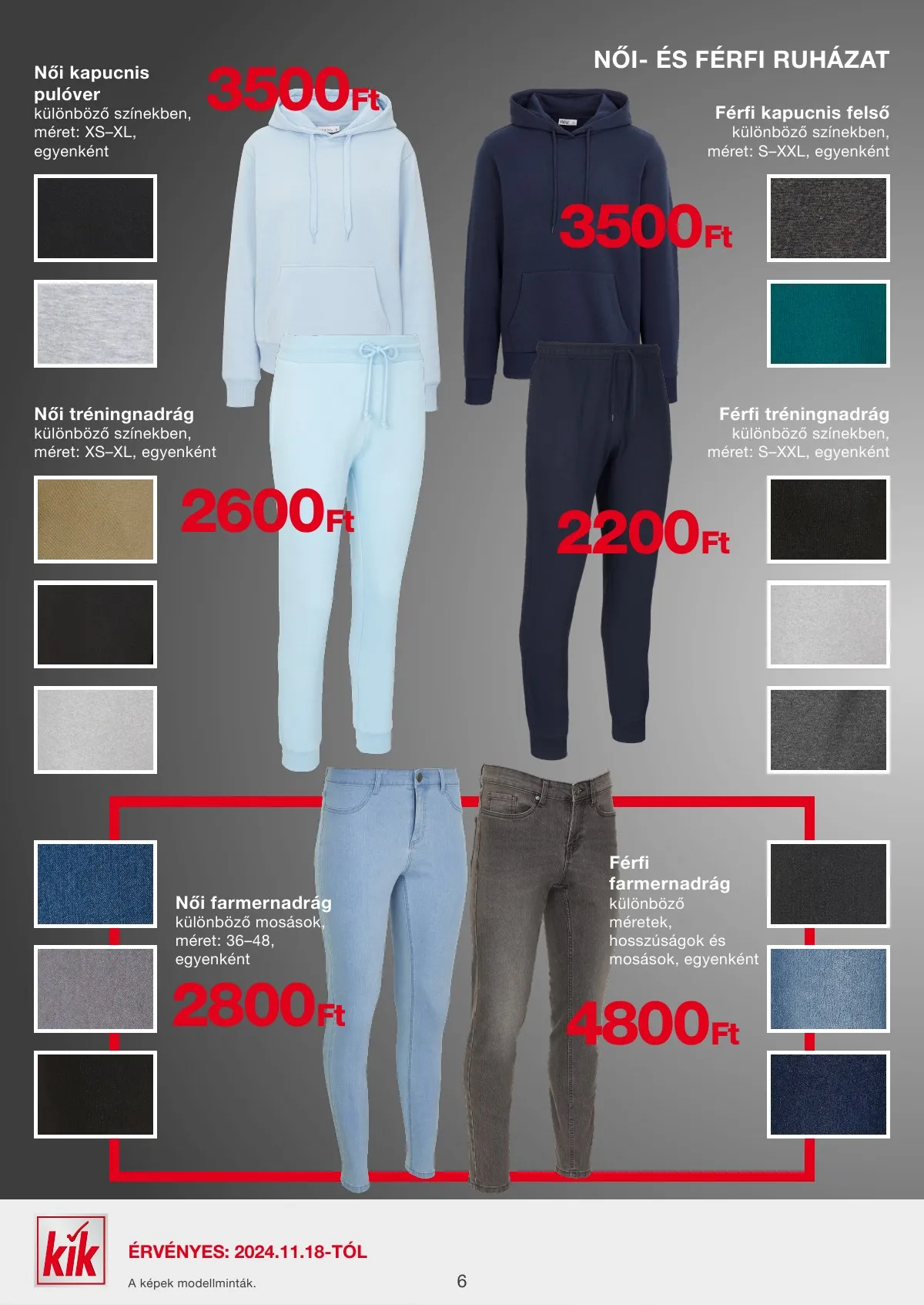 KiK akciós újság Textil 11.18–11.18 – 6. oldal