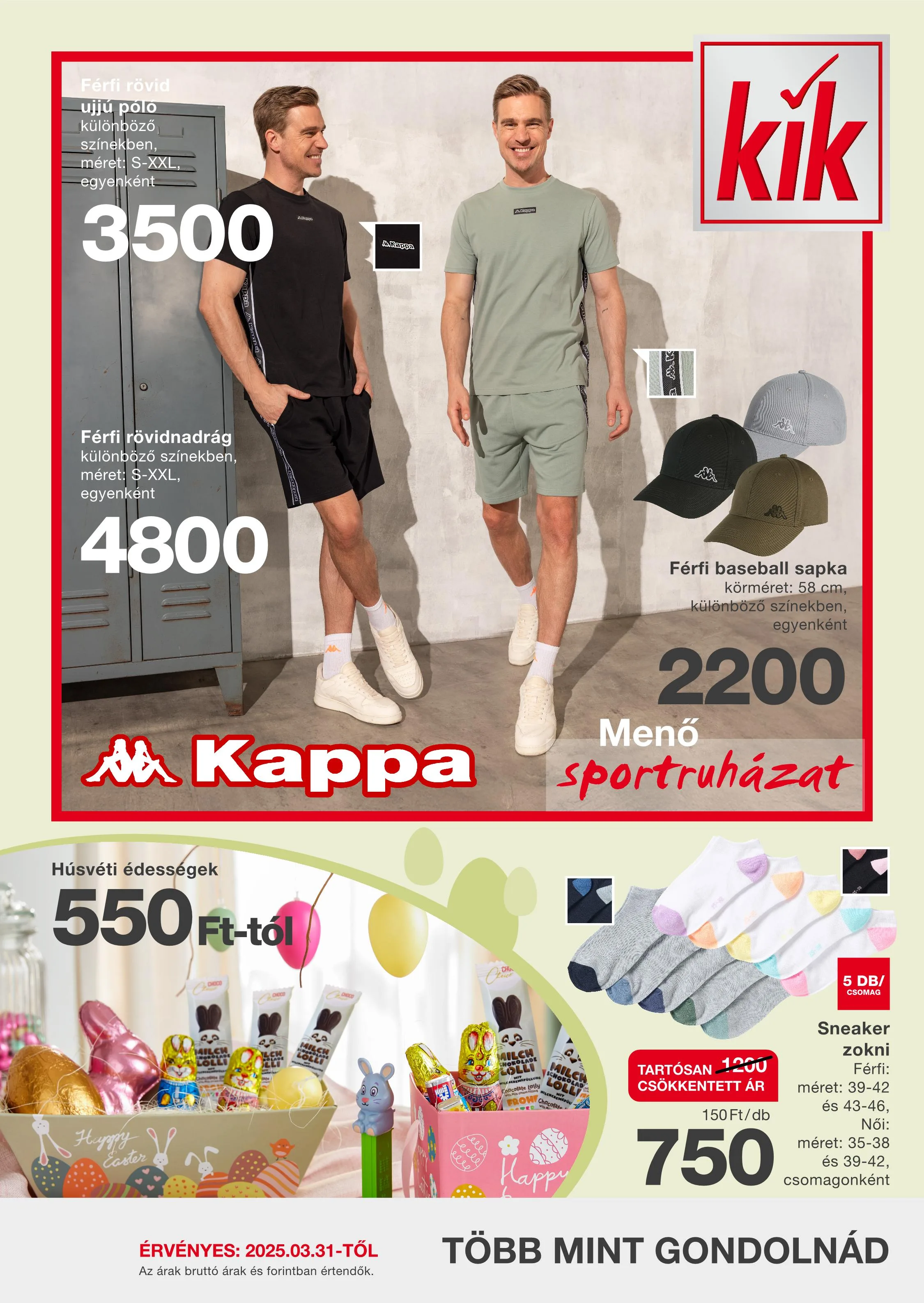 KiK akciós újság Textil 03.31–03.31