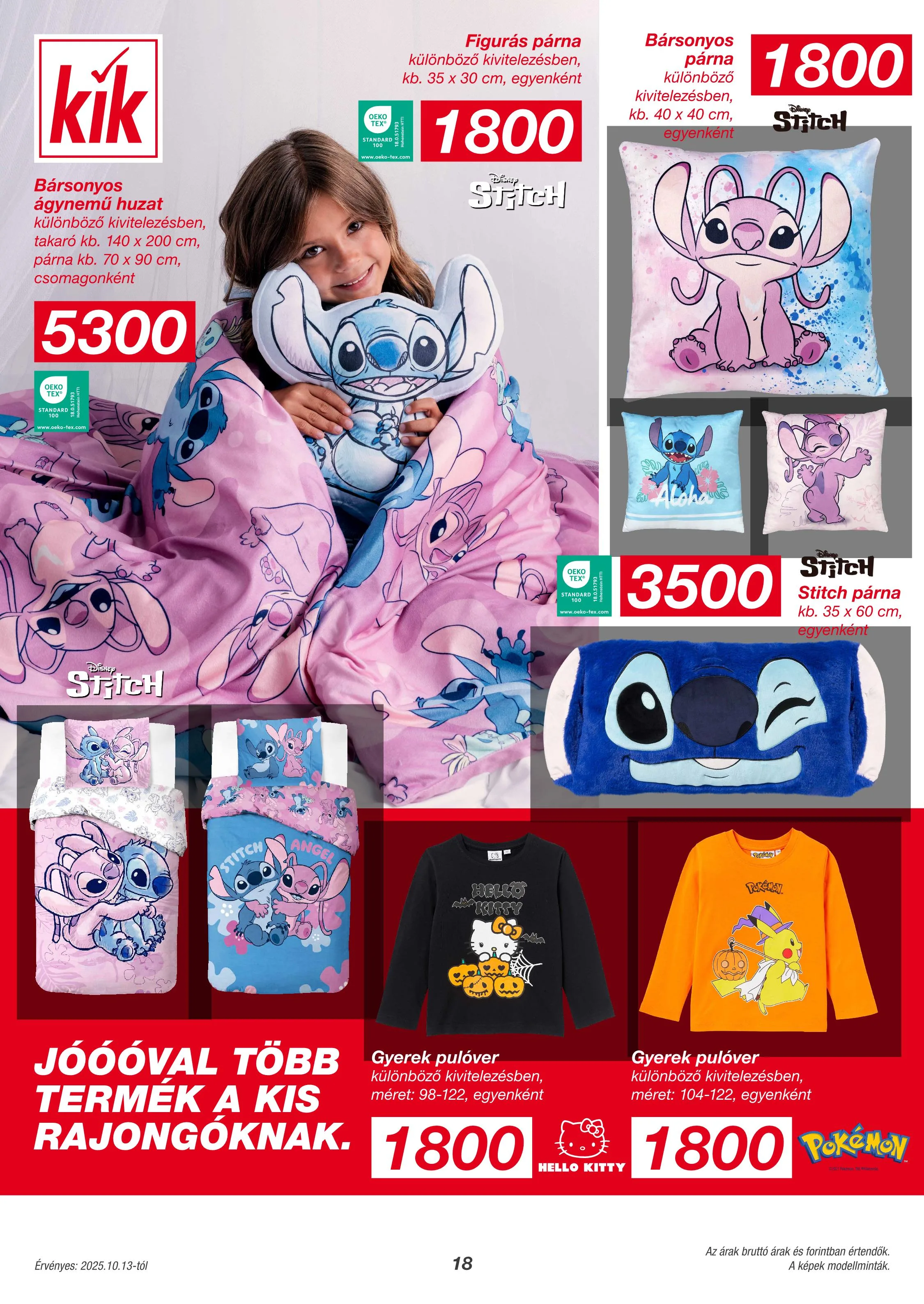 KiK akciós újság Textil 10.13–10.13 – 10. oldal