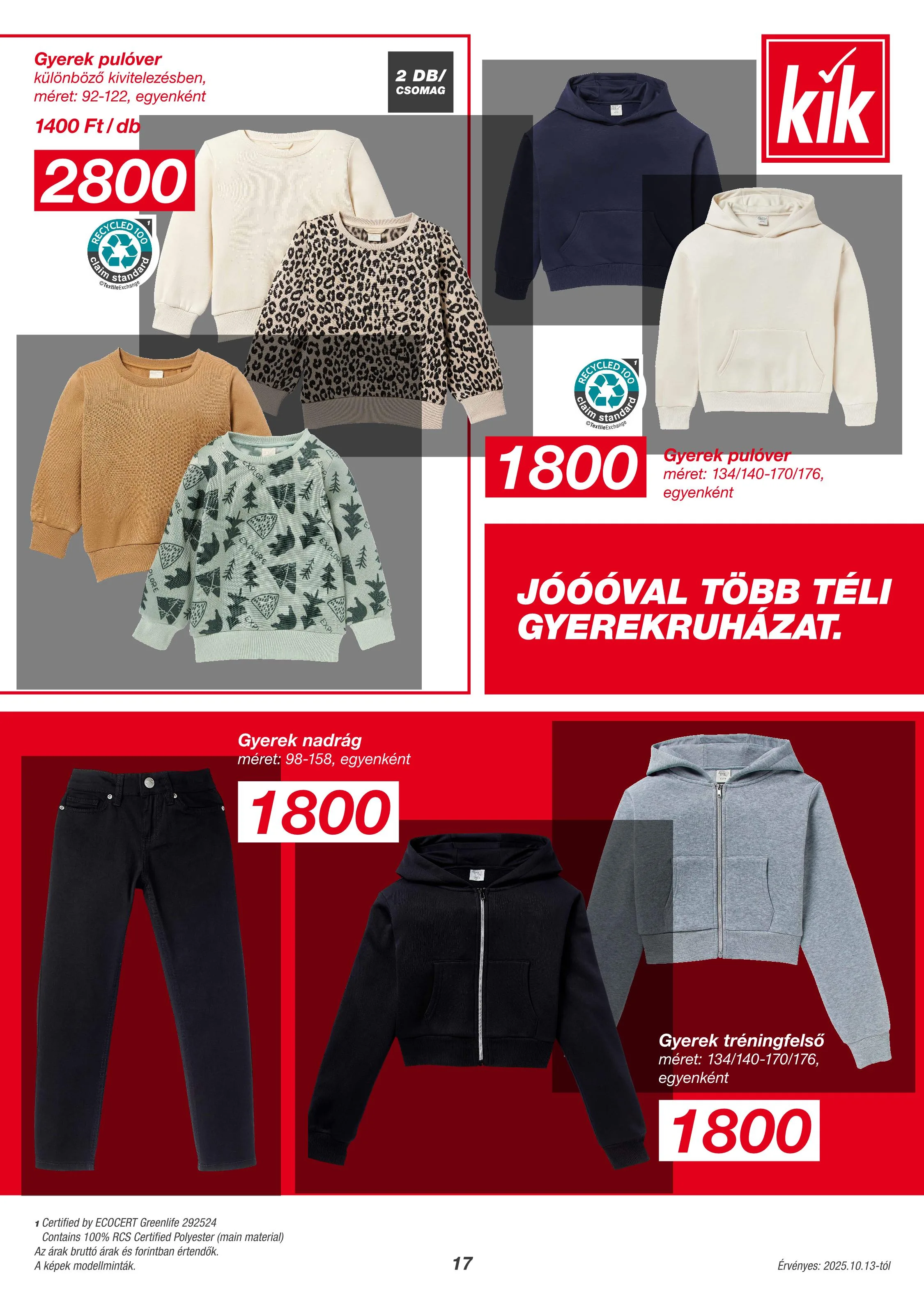 KiK akciós újság Textil 10.13–10.13 – 9. oldal