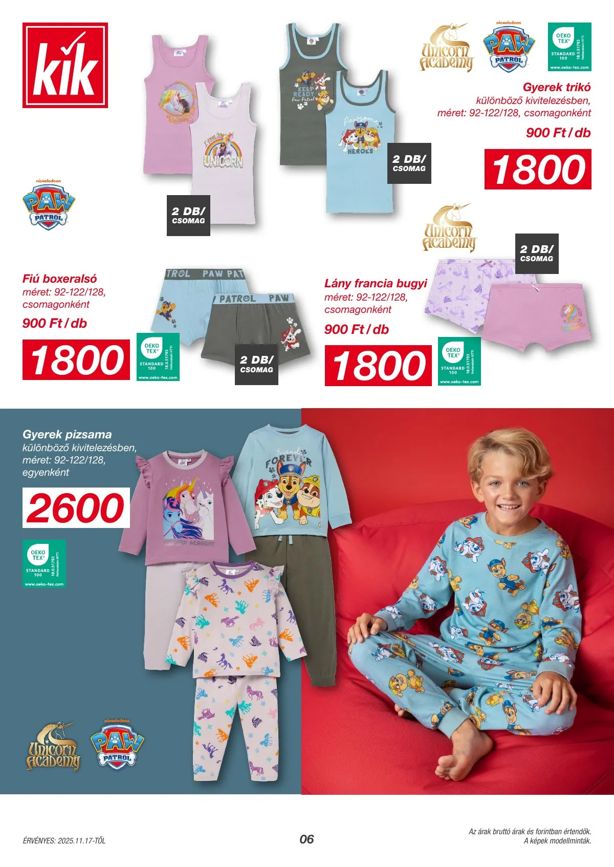 KiK akciós újság Textil 11.17–11.17 – 6. oldal