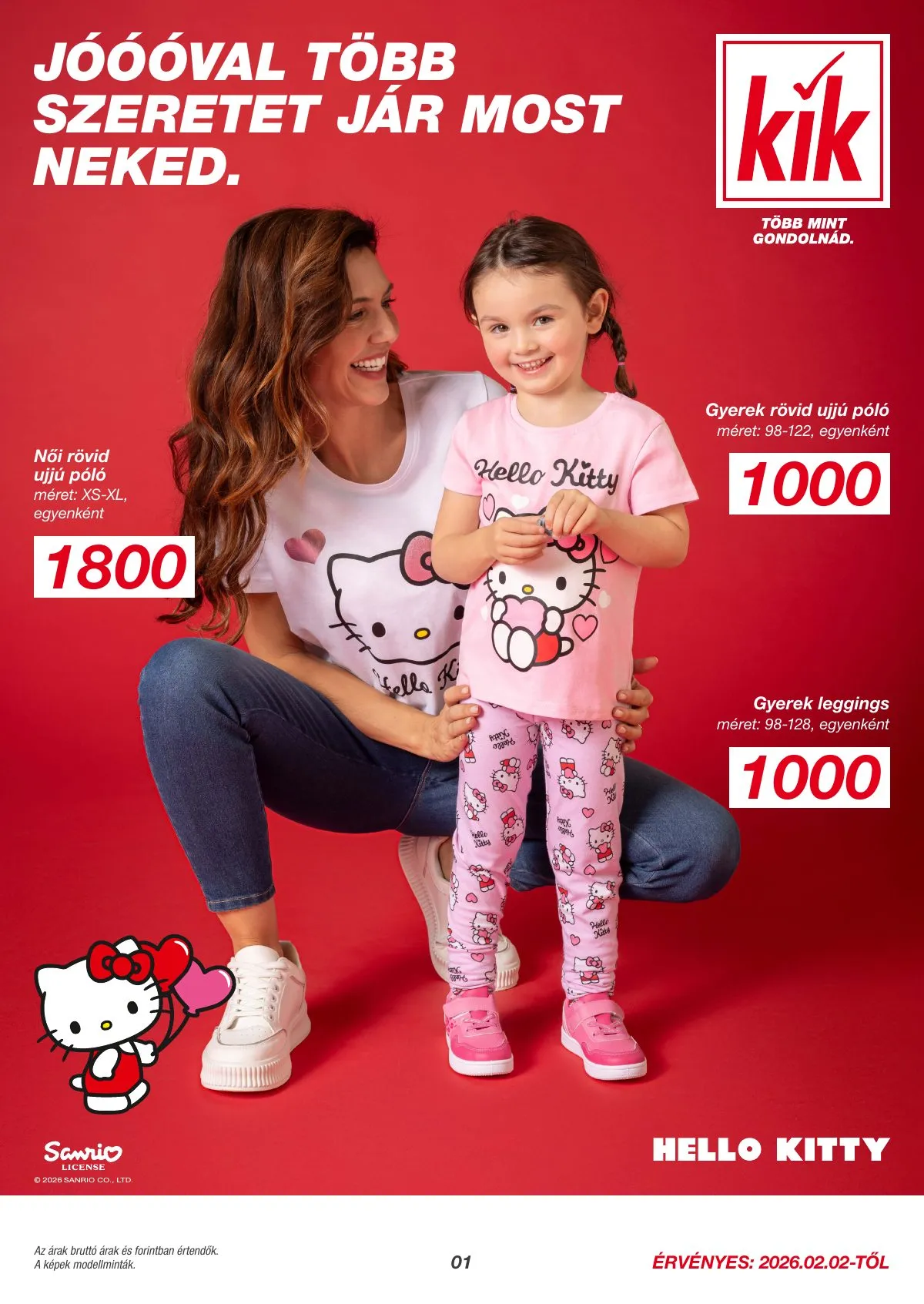 KiK akciós újság Textil 02.02–02.02