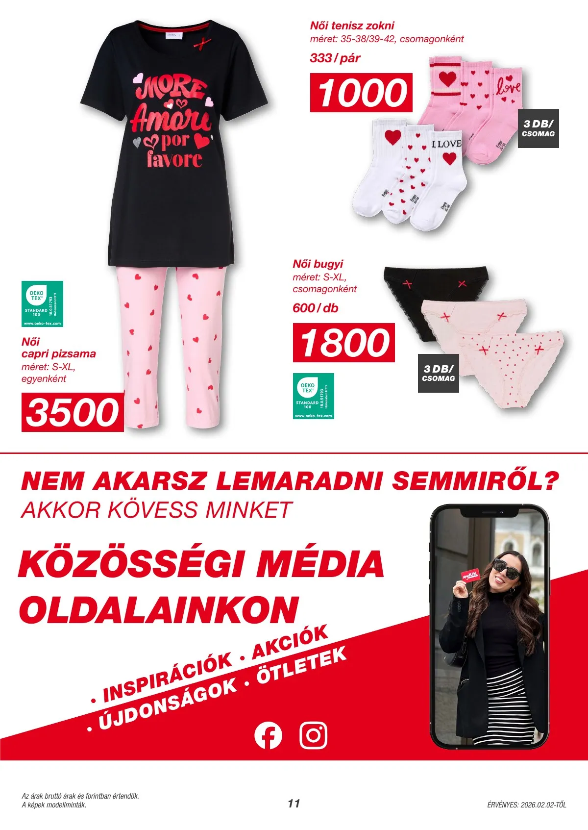 KiK akciós újság Textil 02.02–02.02 – 11. oldal