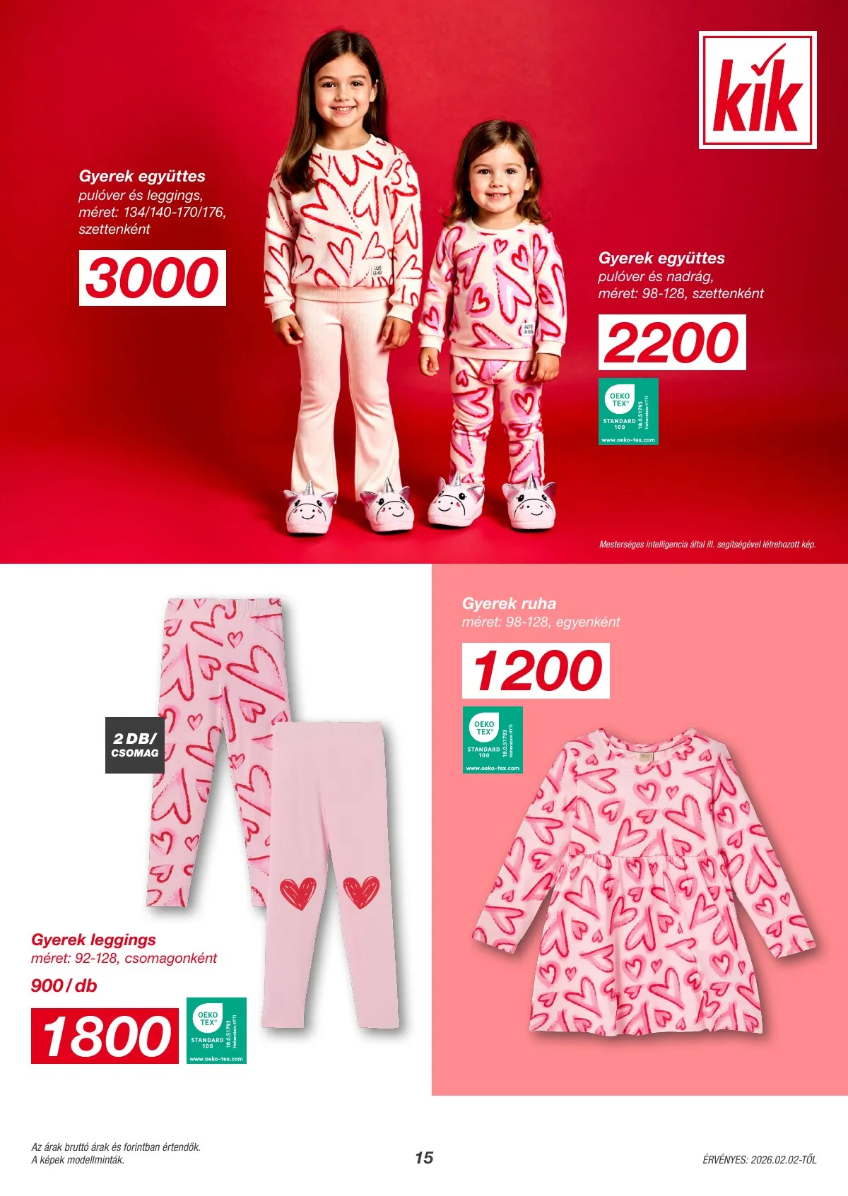 KiK akciós újság Textil 02.02–02.02 – 15. oldal