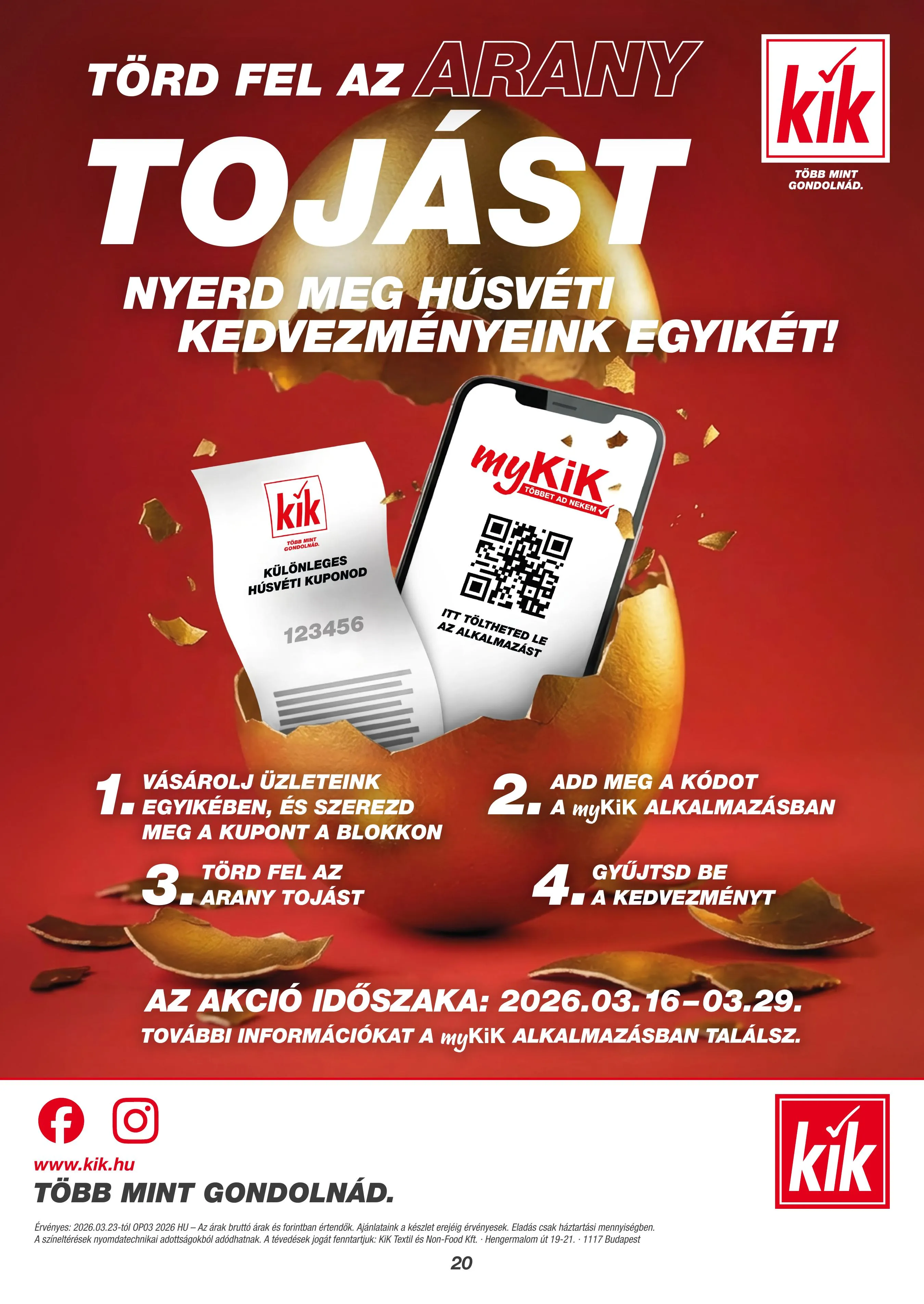 KiK akciós újság Textil 03.23–03.23 – 20. oldal