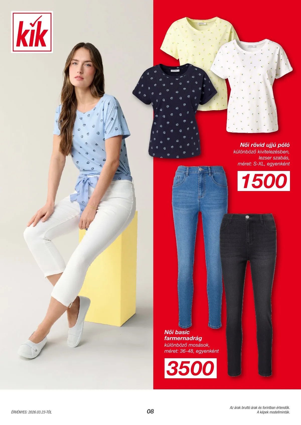 KiK akciós újság Textil 03.23–03.23 – 8. oldal